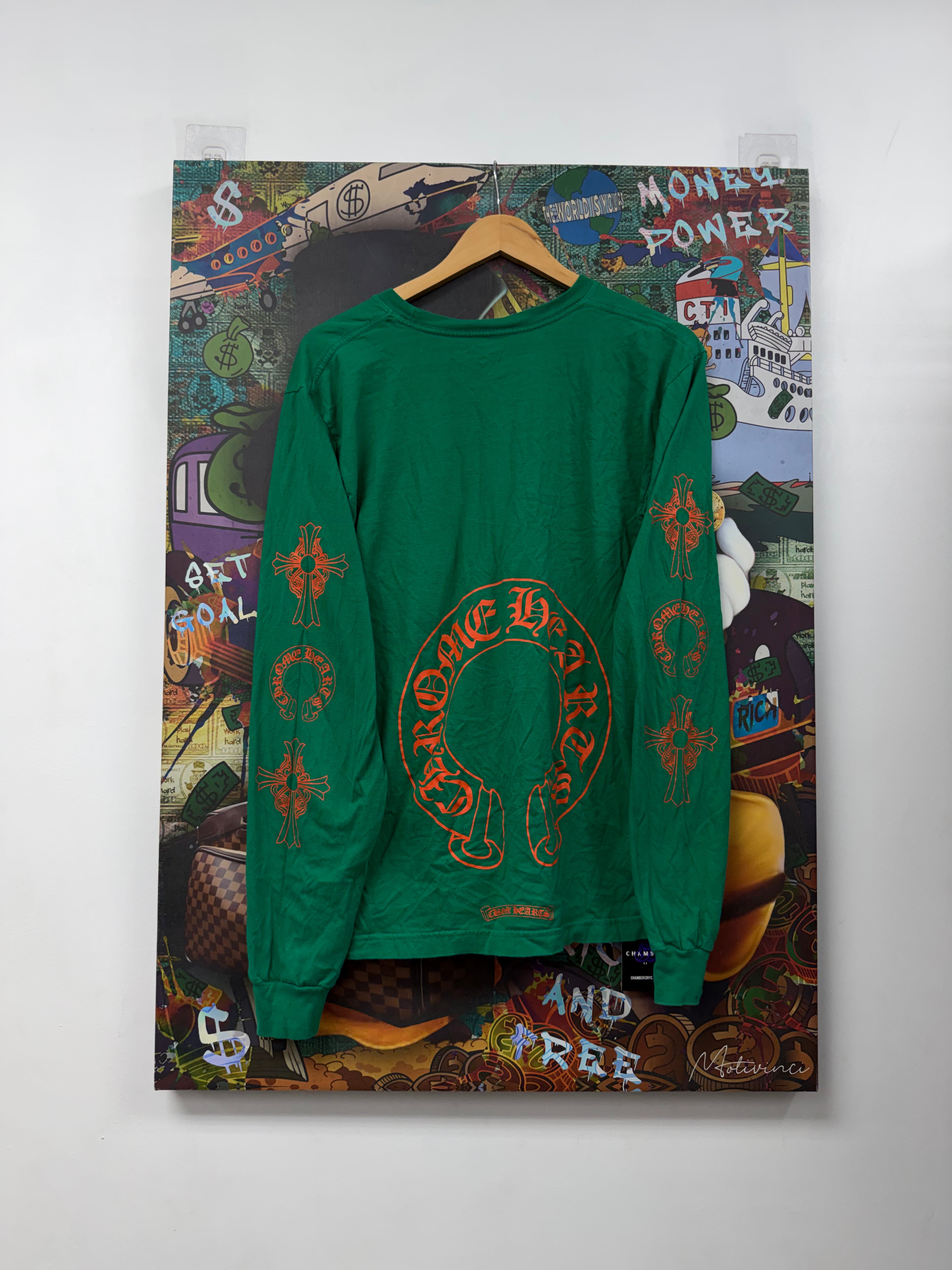 Chrome Hearts Green Orange Miami Art Basel Long Sleeve