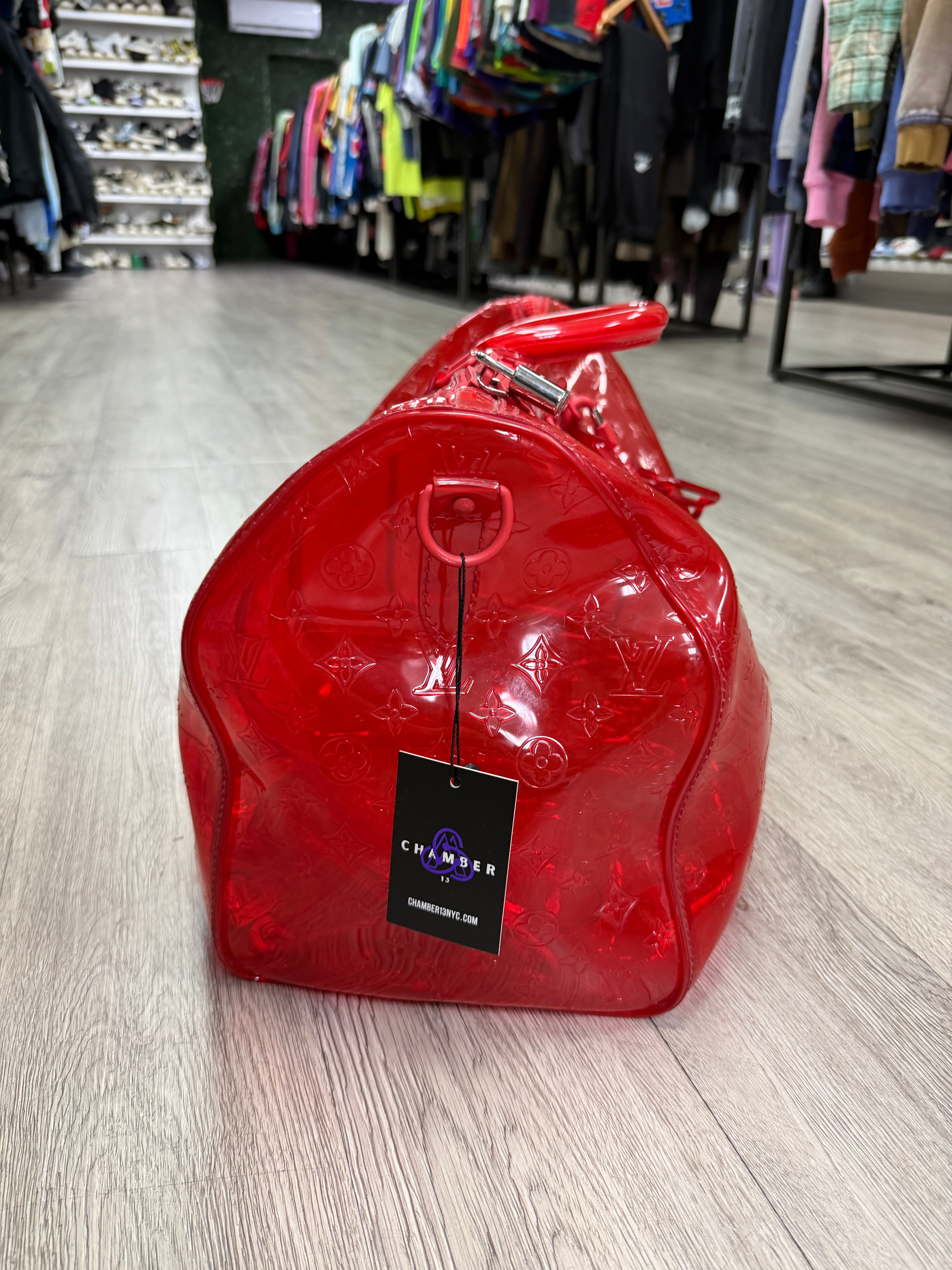 Louis Vuitton Red Monogram Prism Bag