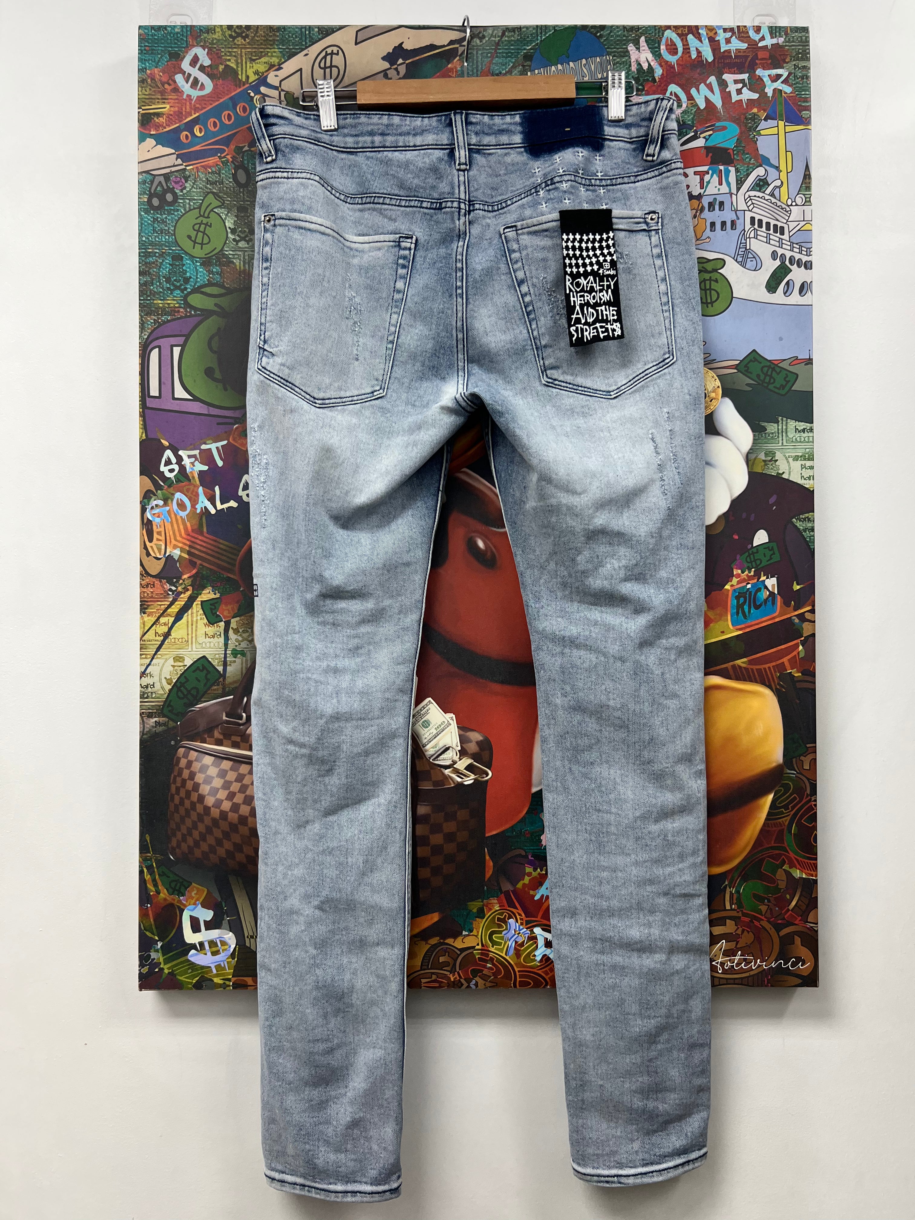 Ksubi Light Wash Ripped Jeans