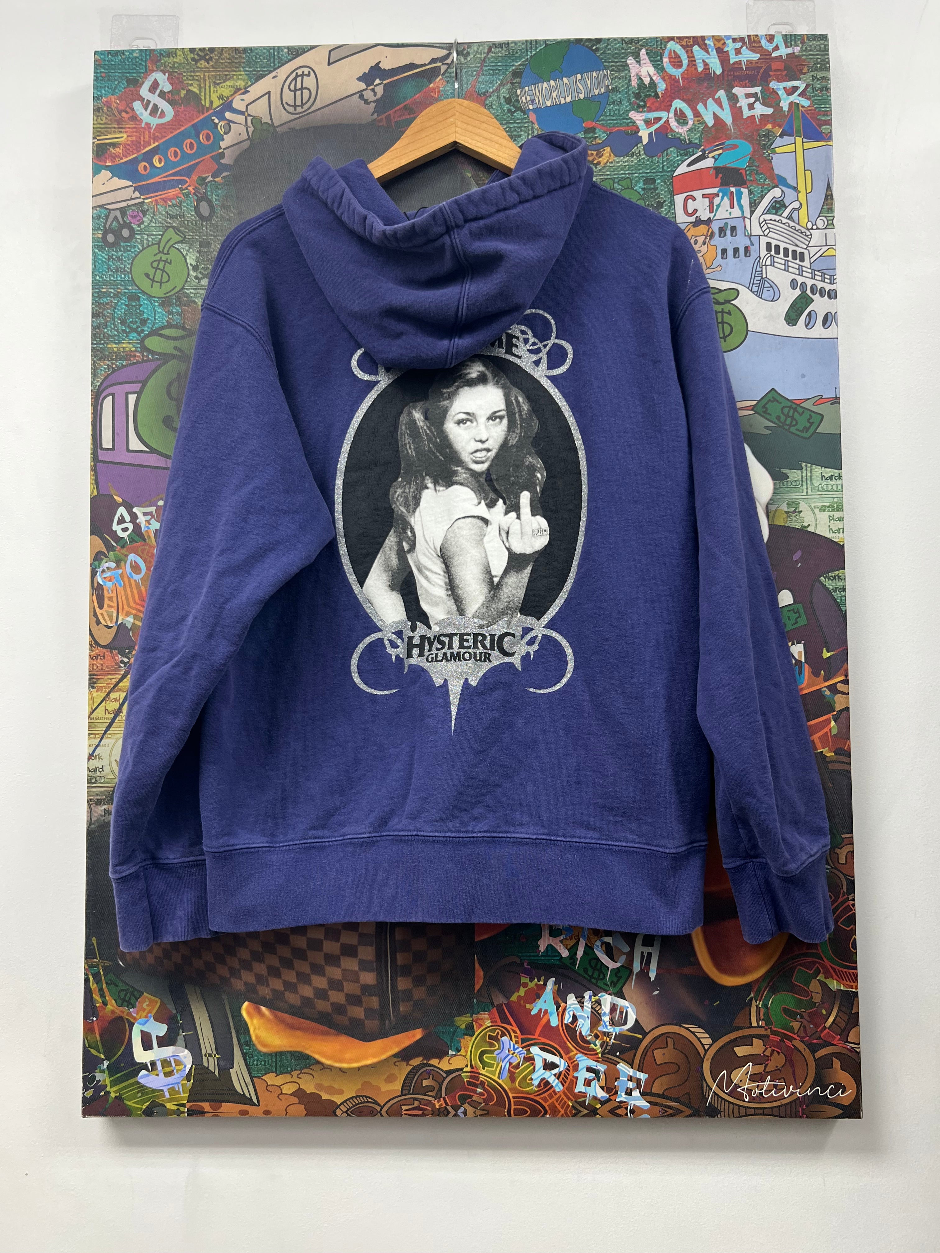 Supreme Navy Hysteric Glamour Zip Up
