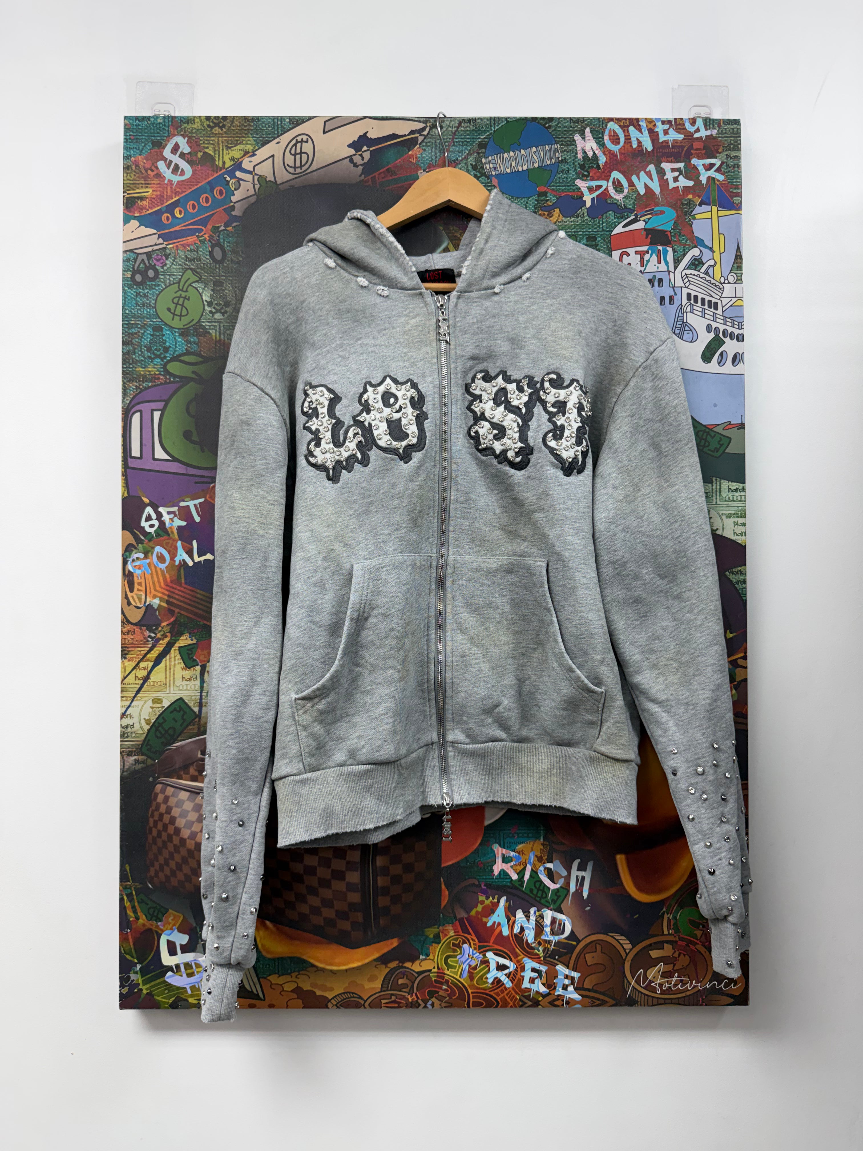 Lost Intricacy Grey Patch 2.0 Zip Up