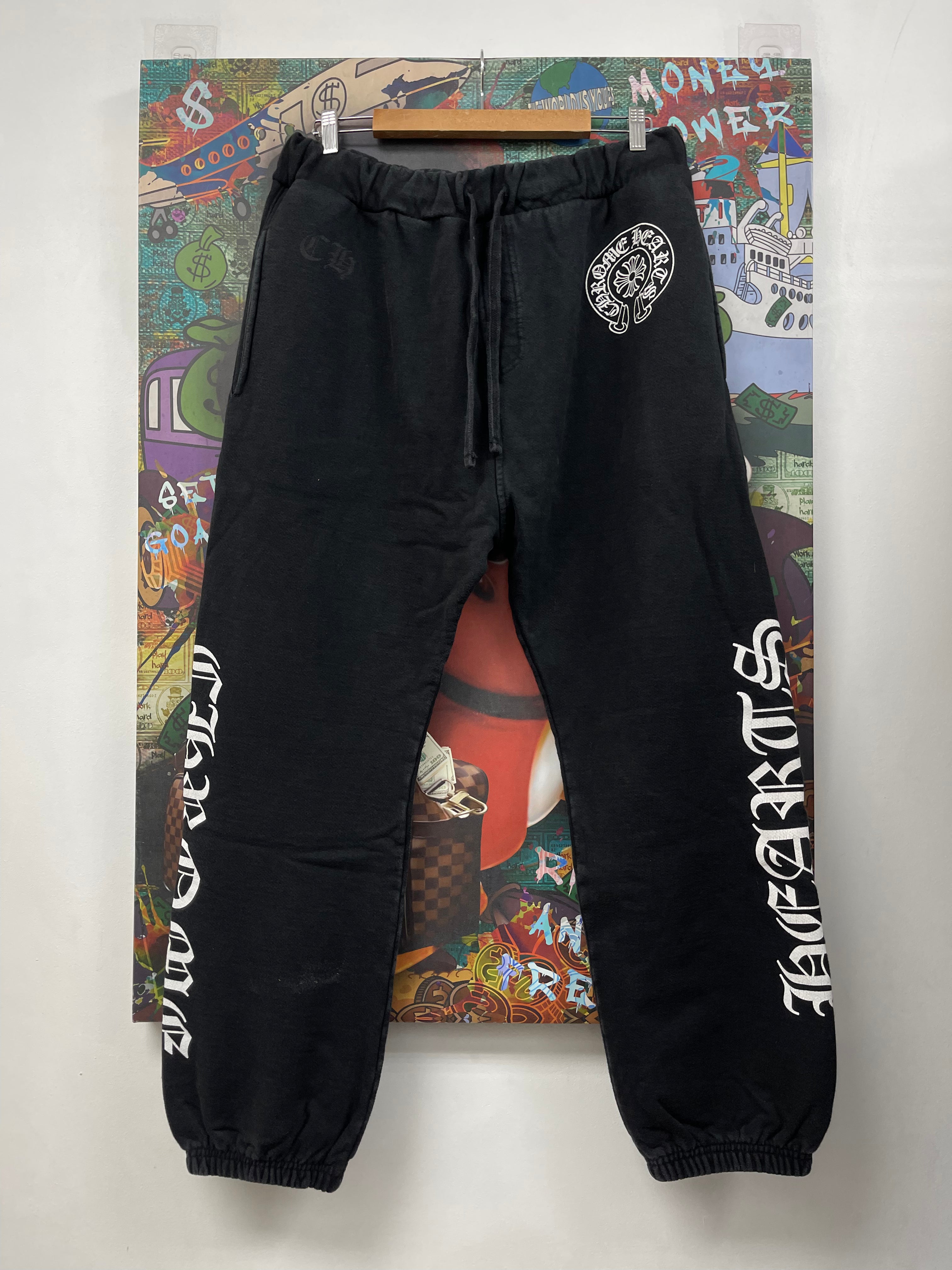 Chrome Hearts Black Horseshoe Sweats