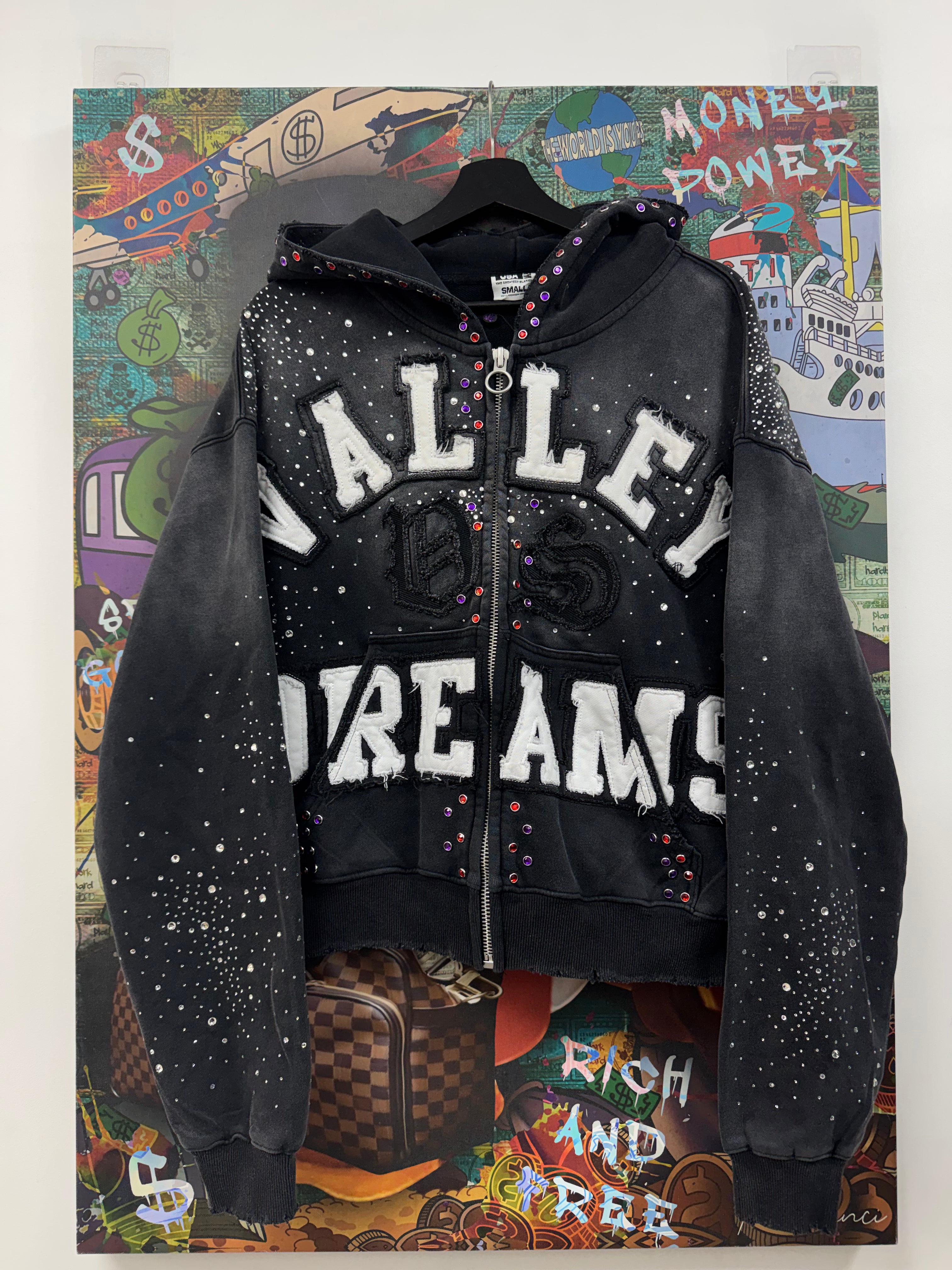 Vale Black Classico Zip Up Hoodie