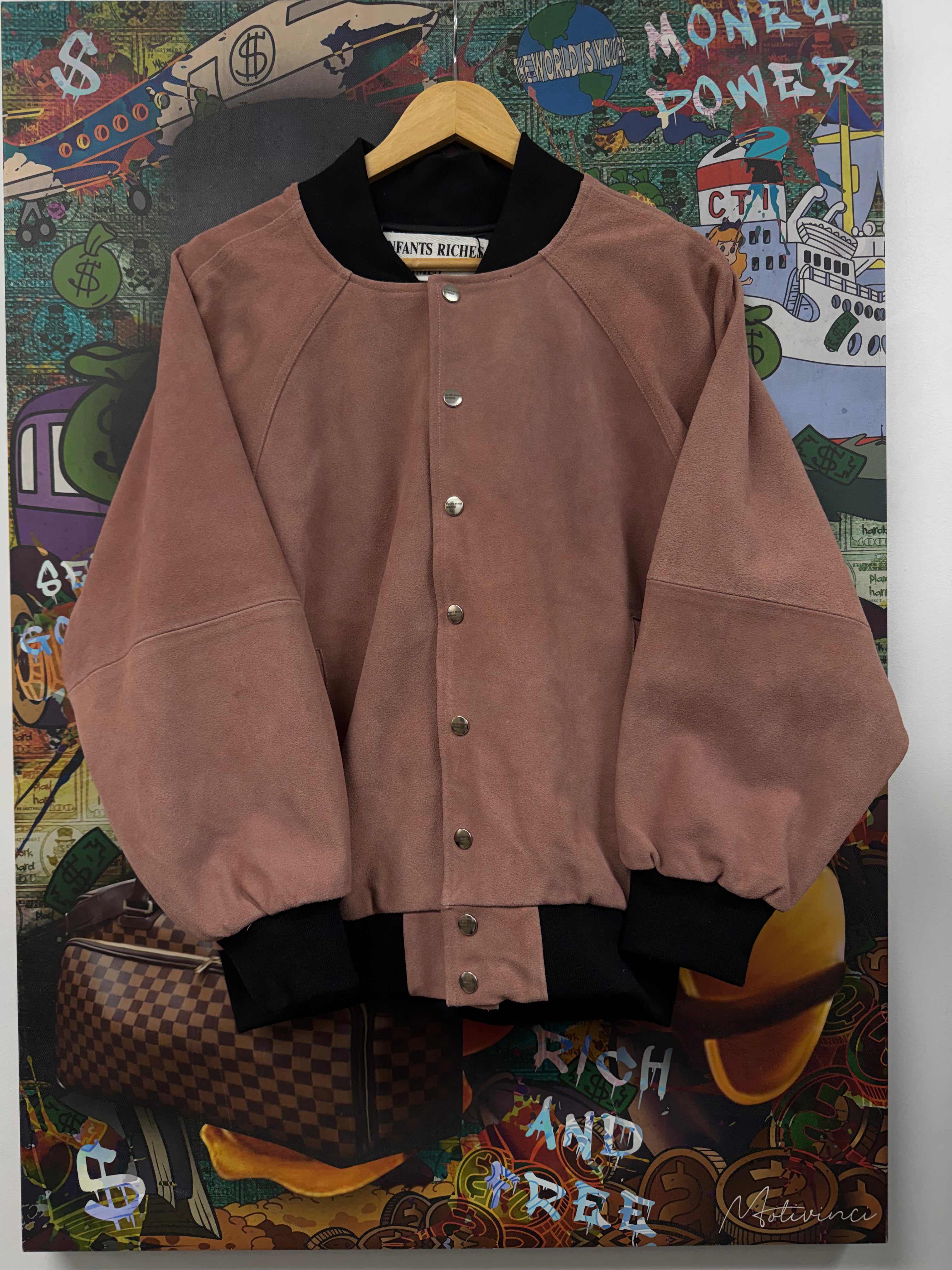 ENFANTS RICHES DÉPRIMÉS Pink Suede Nosebleed Jacket