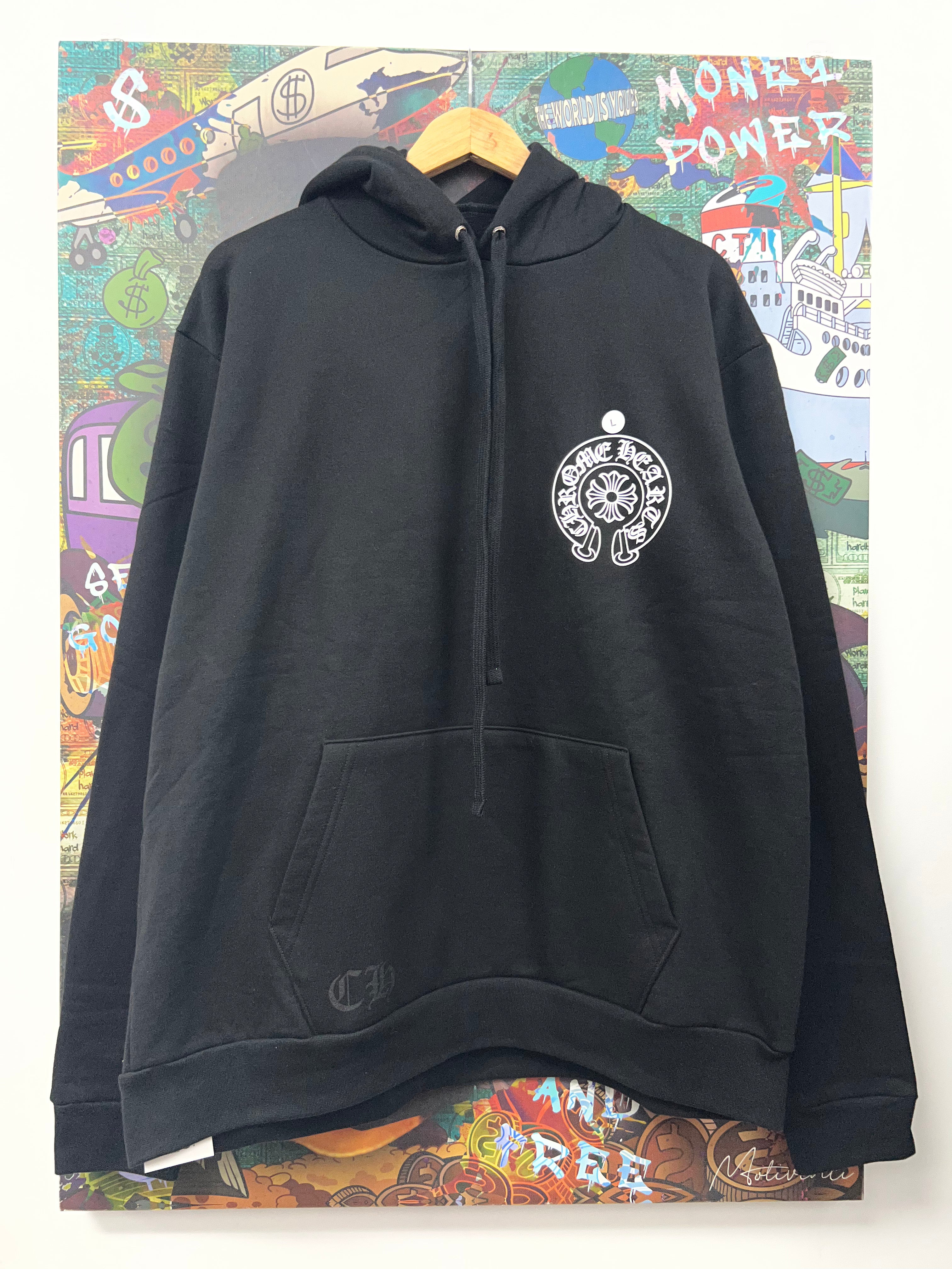 Chrome Hearts Black New York Horseshoe Hoodie