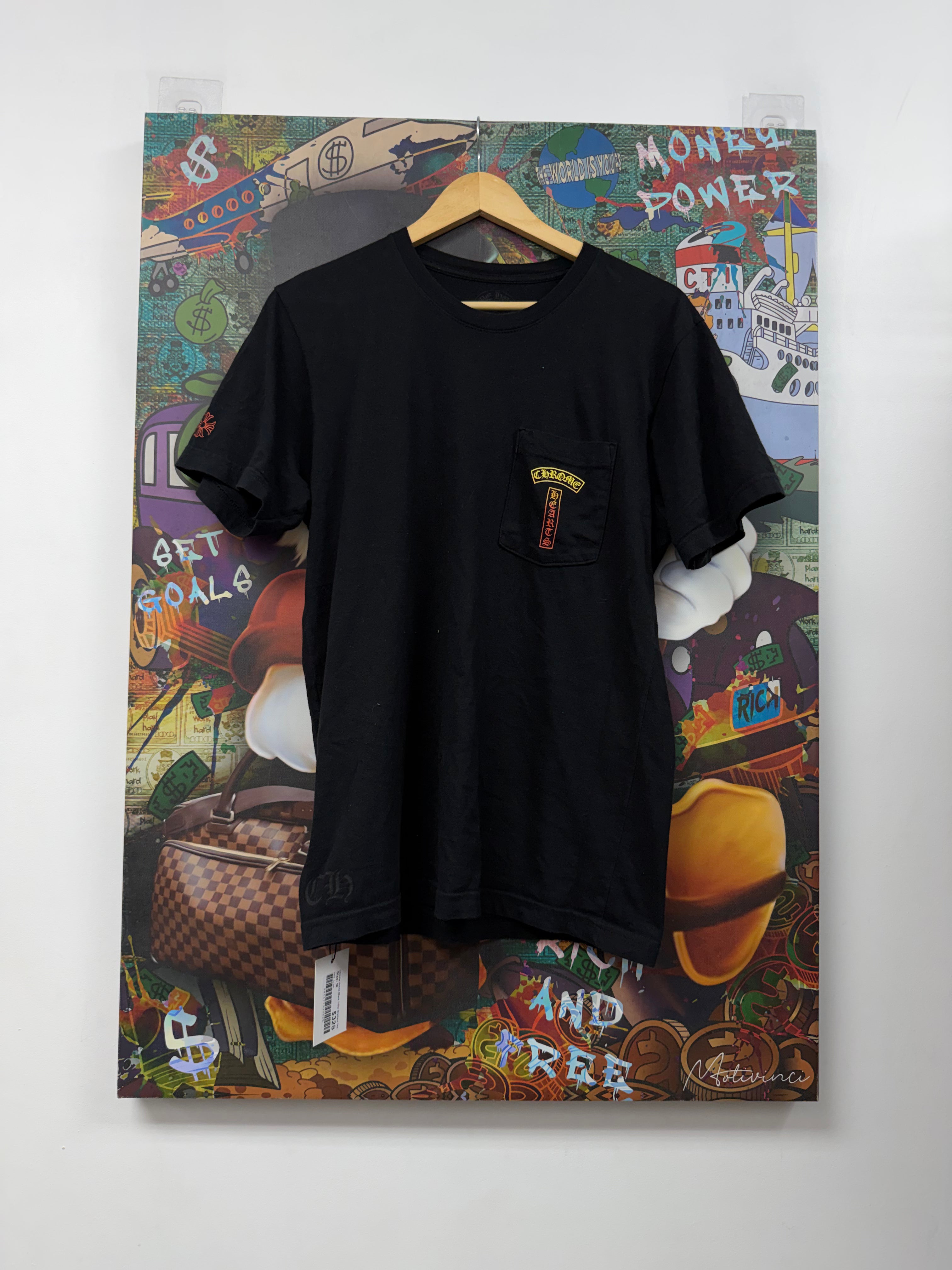 Chrome Hearts Black T-Bar Gradient Tee