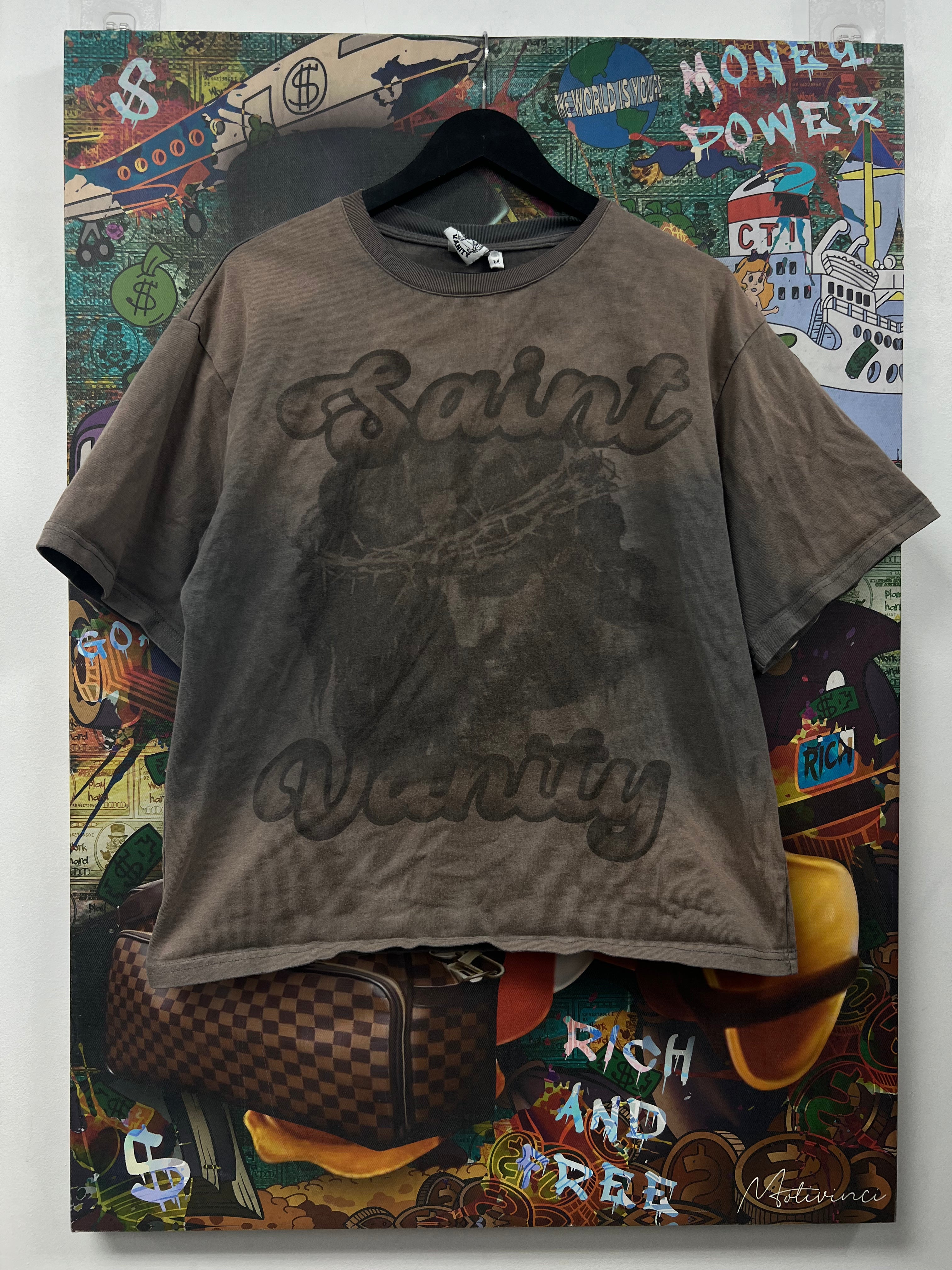 Saint Vanity Faded Brown Tee