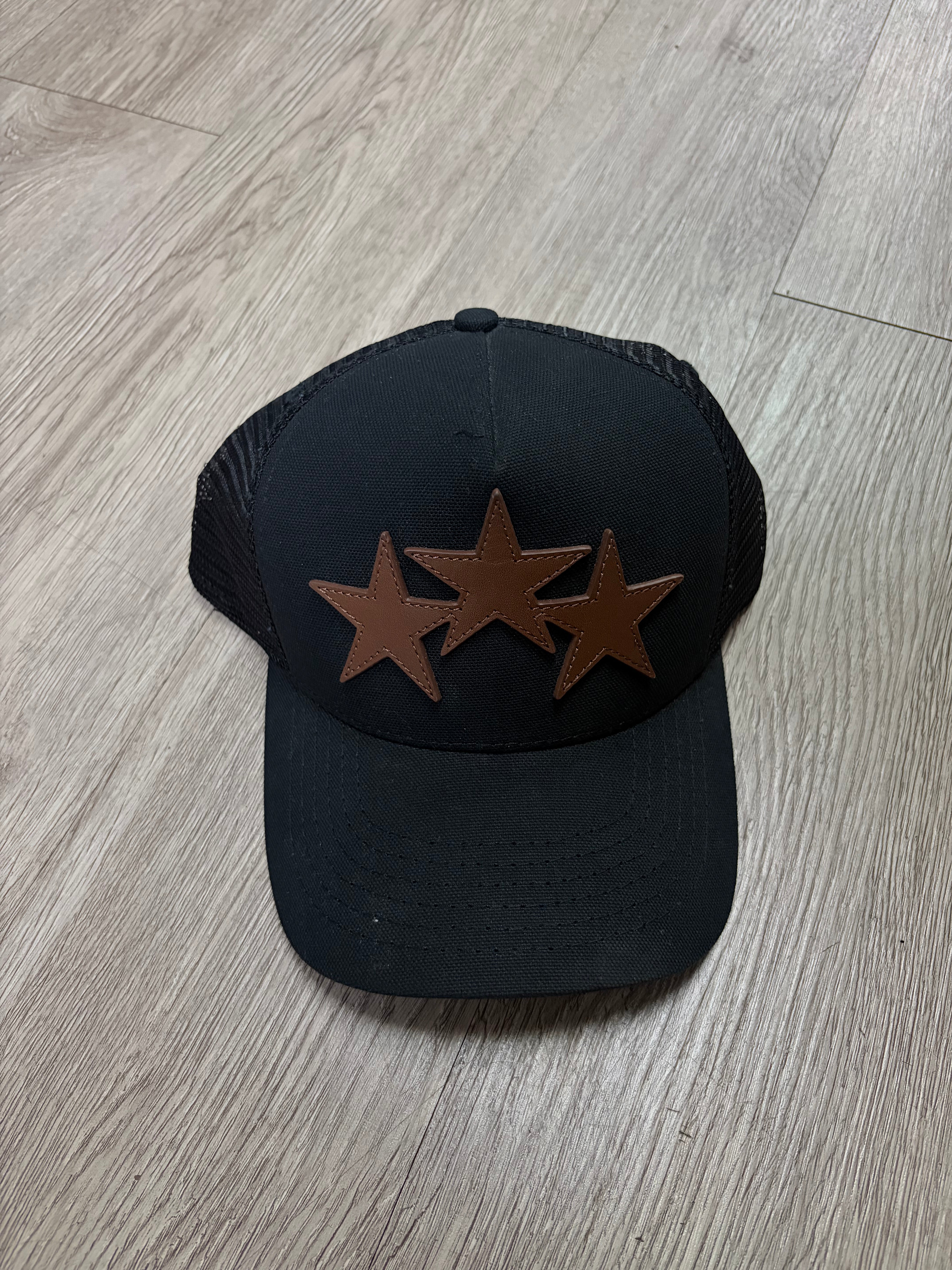 Amiri Black Brown 3 Star Hat