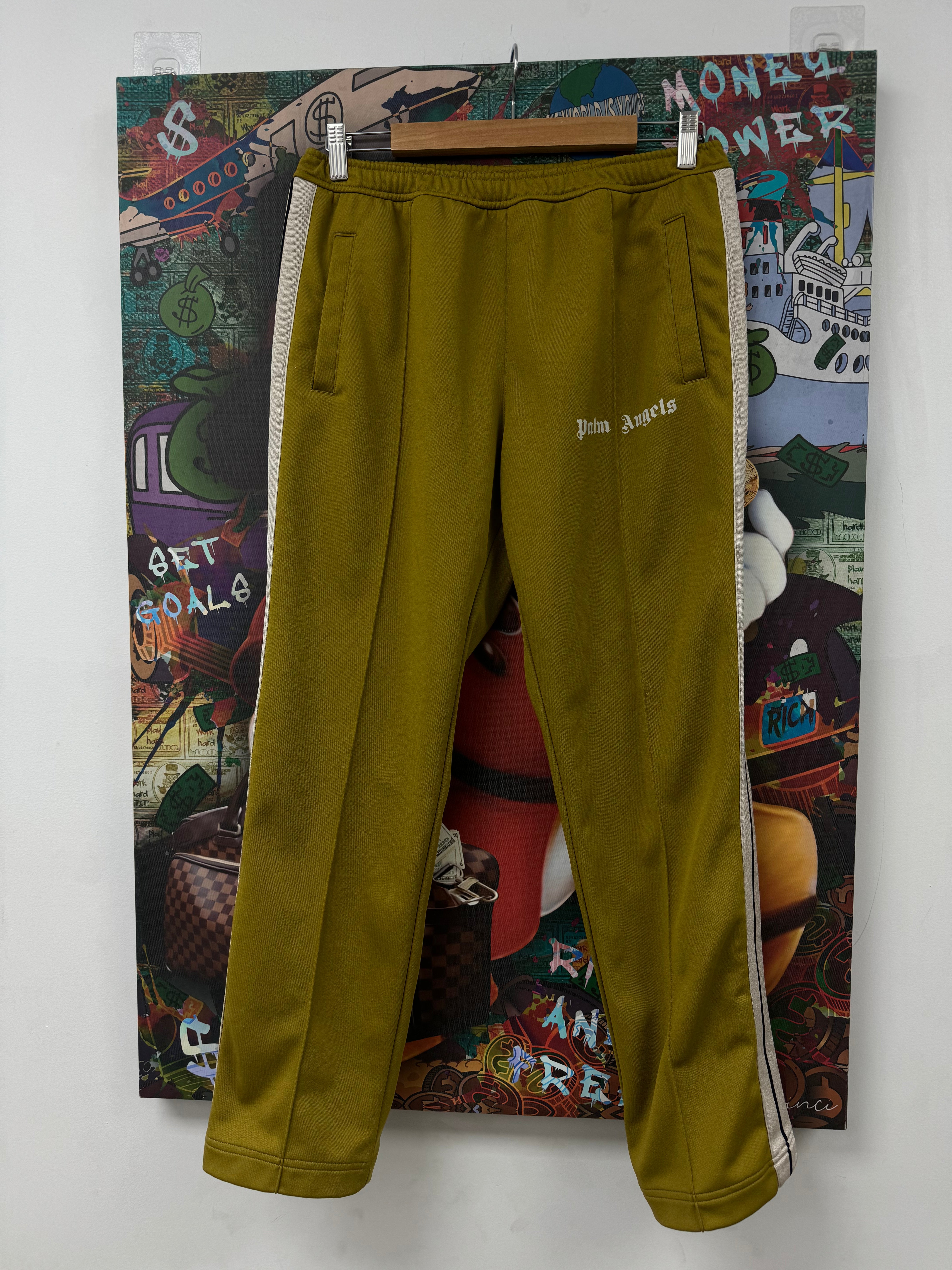 Palm Angels Mustard Track Sweats Used Small N/A