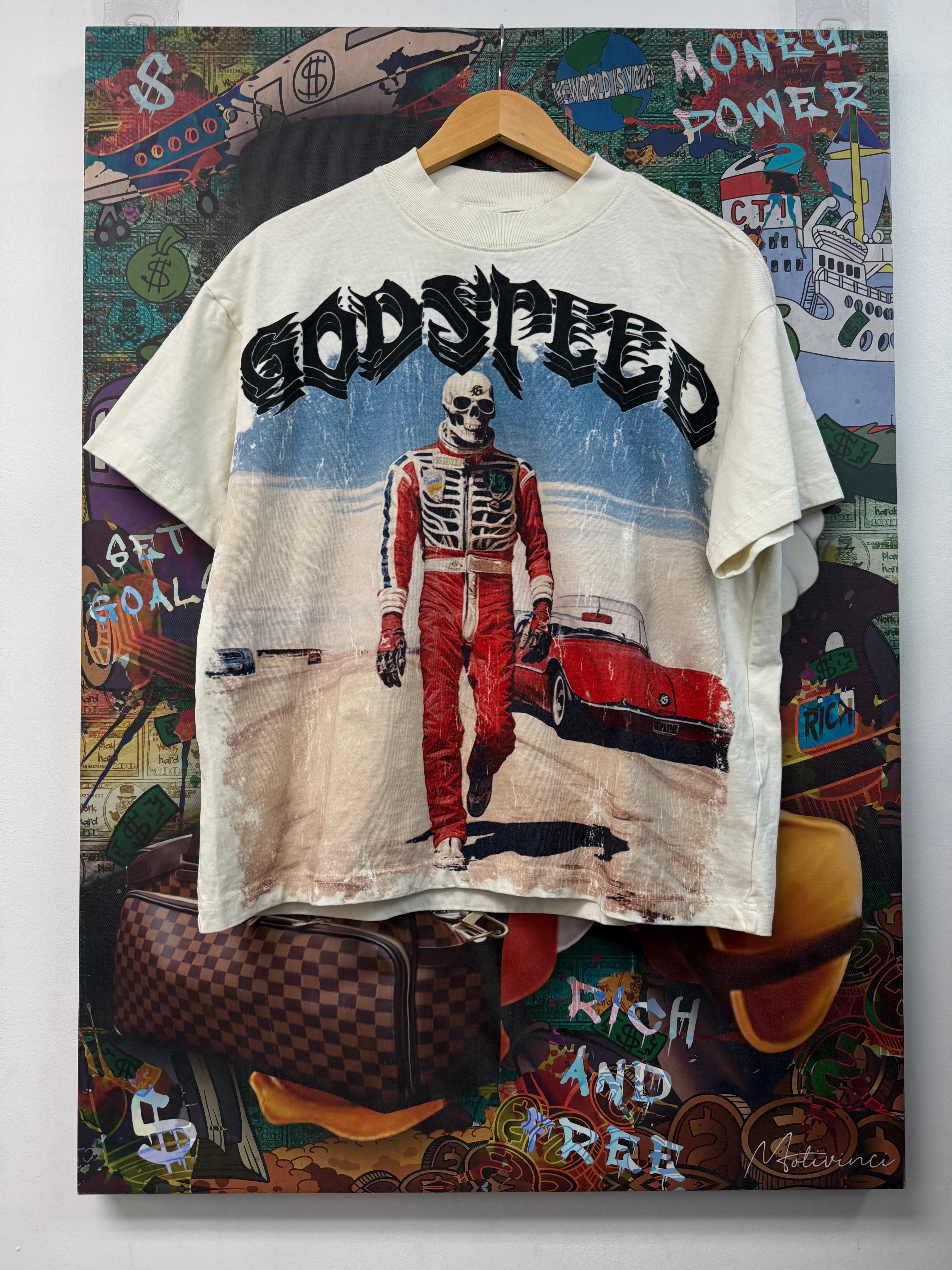 Godspeed White Racecar Tee