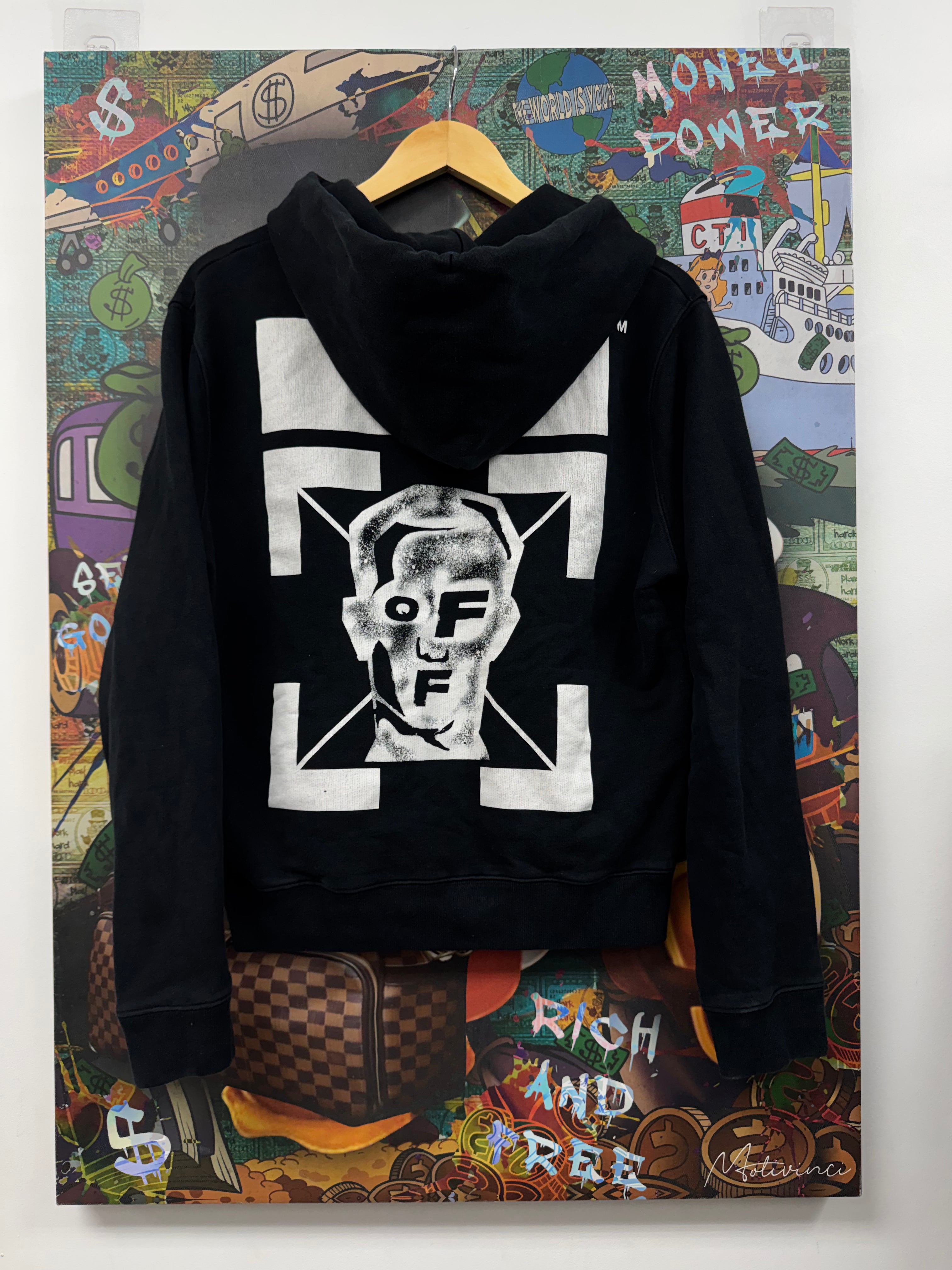 Off White Black Pivot Fish Hoodie