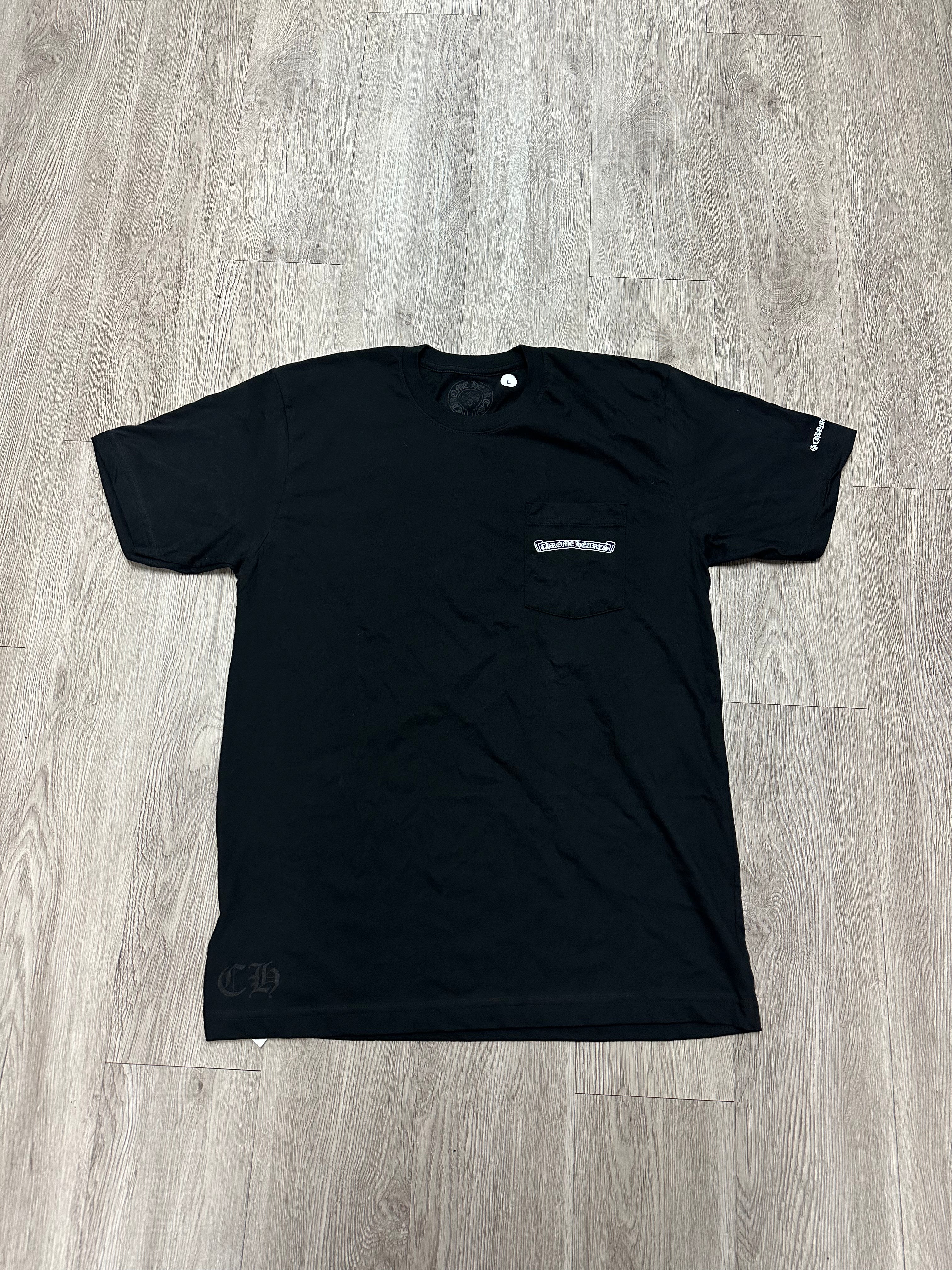 Chrome Hearts Scroll Logo Black Tee