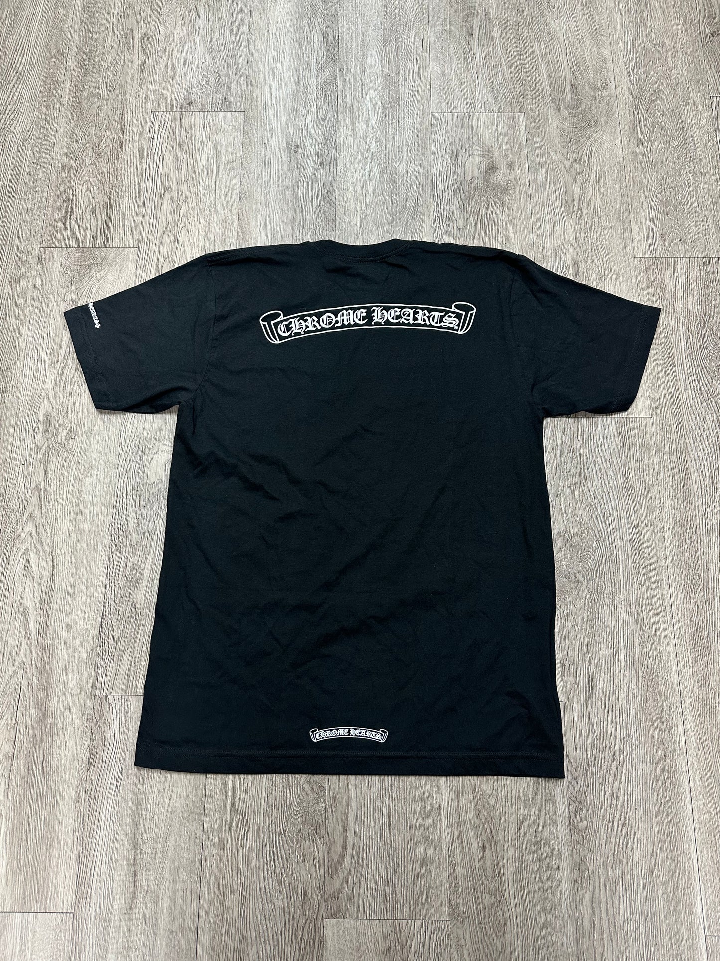 Chrome Hearts Scroll Logo Black Tee