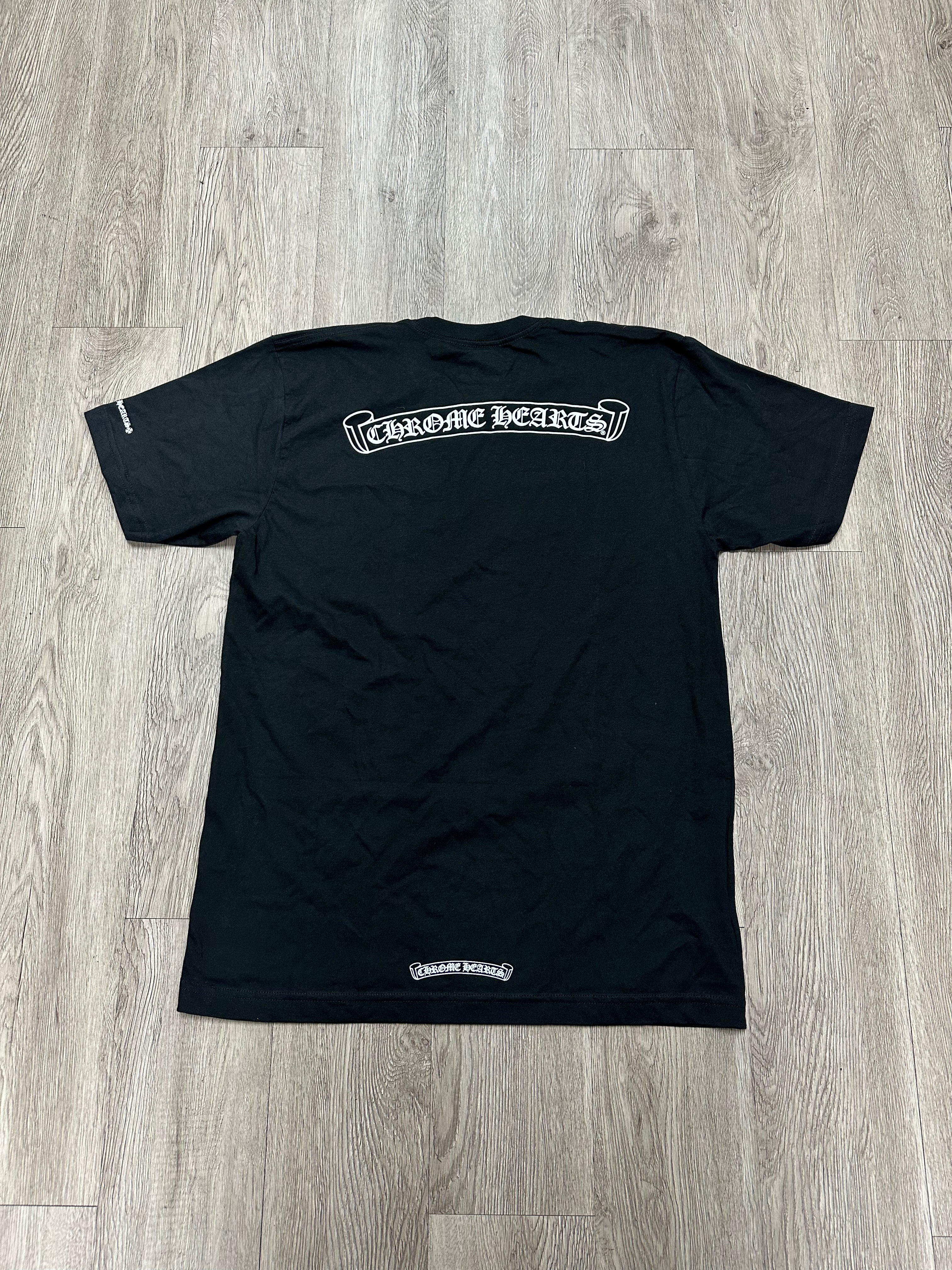 Chrome Hearts Scroll Logo Black Tee
