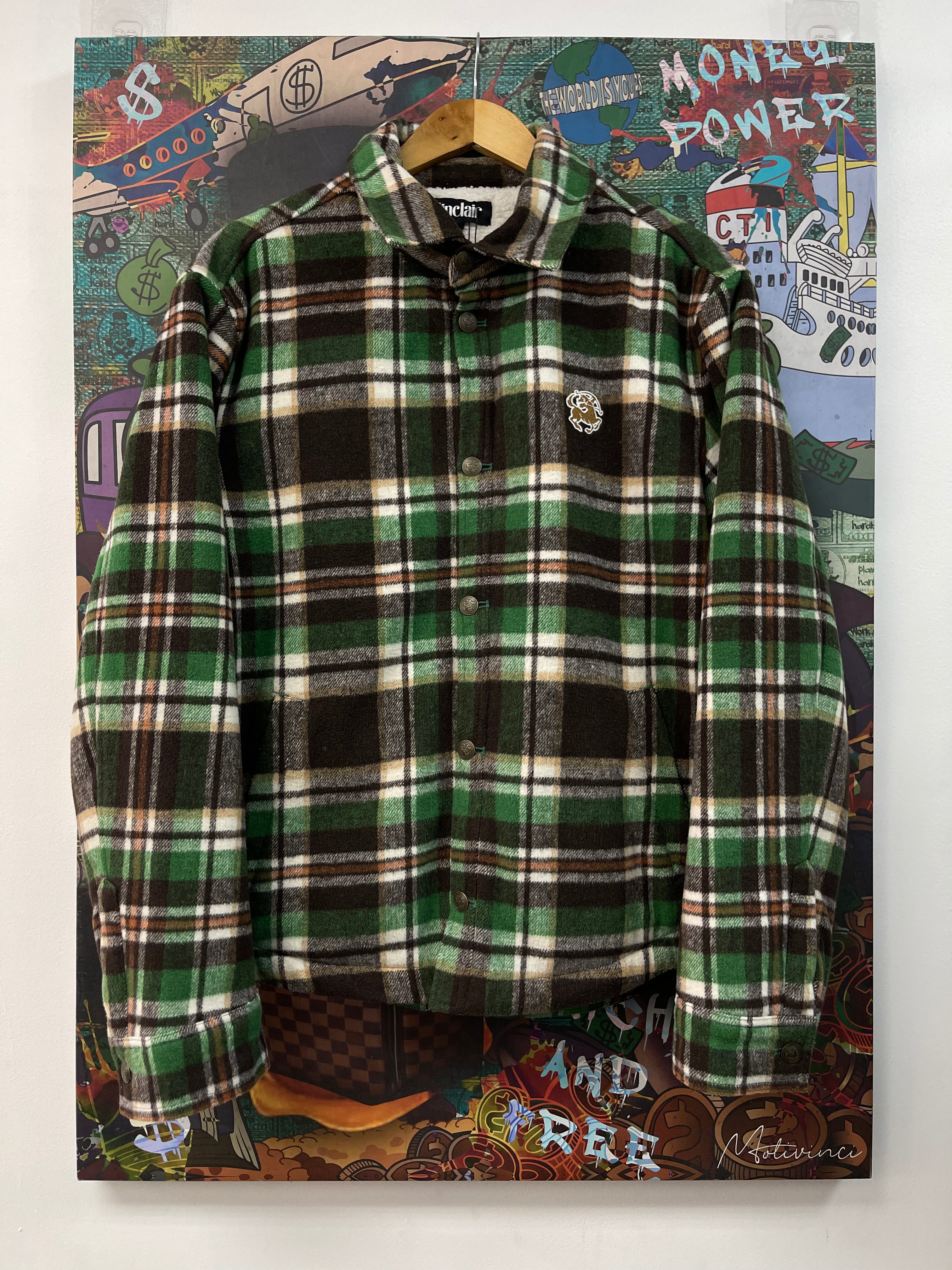Sinclair Green Plaid Windbreaker Jacket