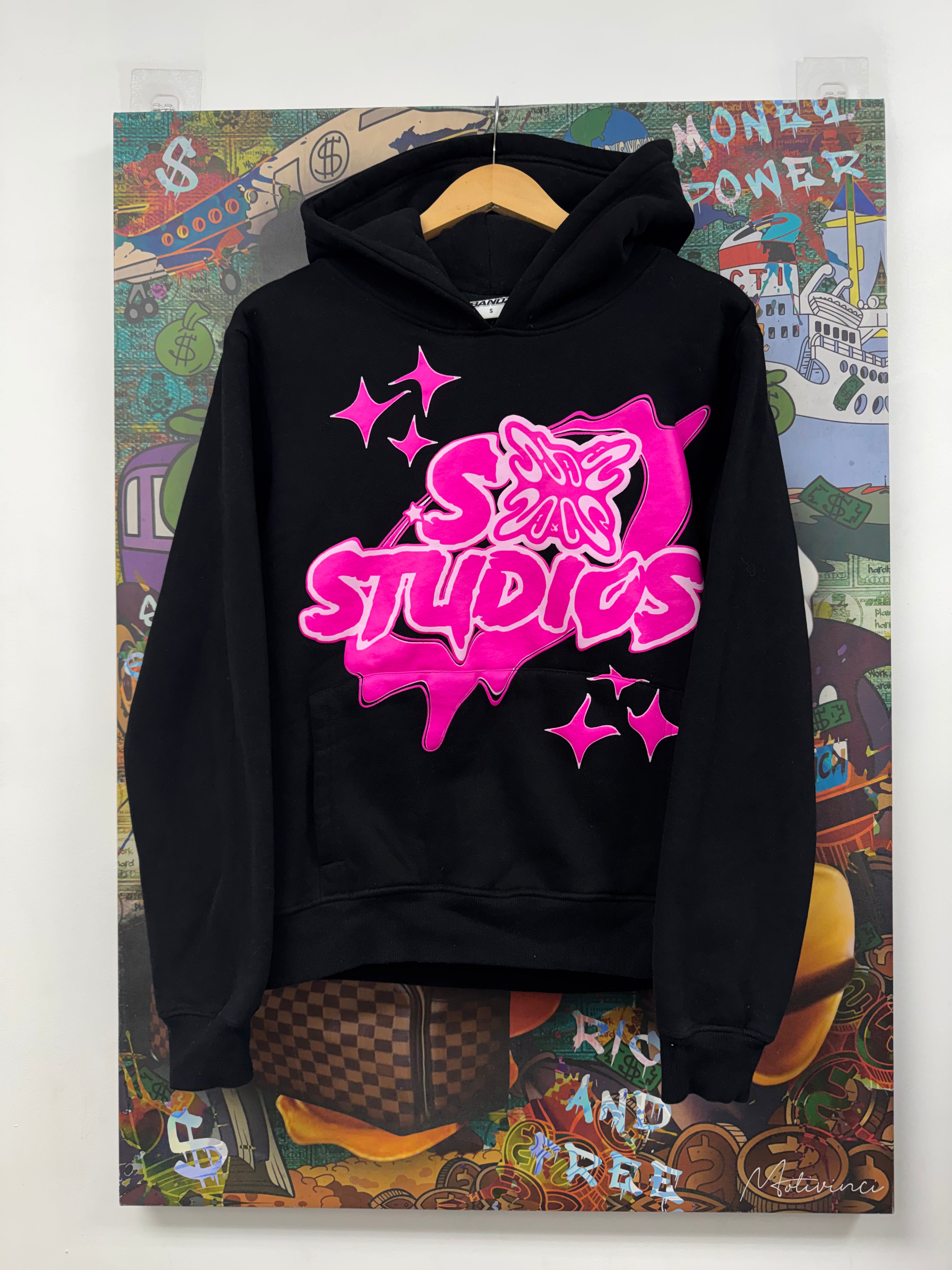 SB Studios Black Hot Pink Hoodie