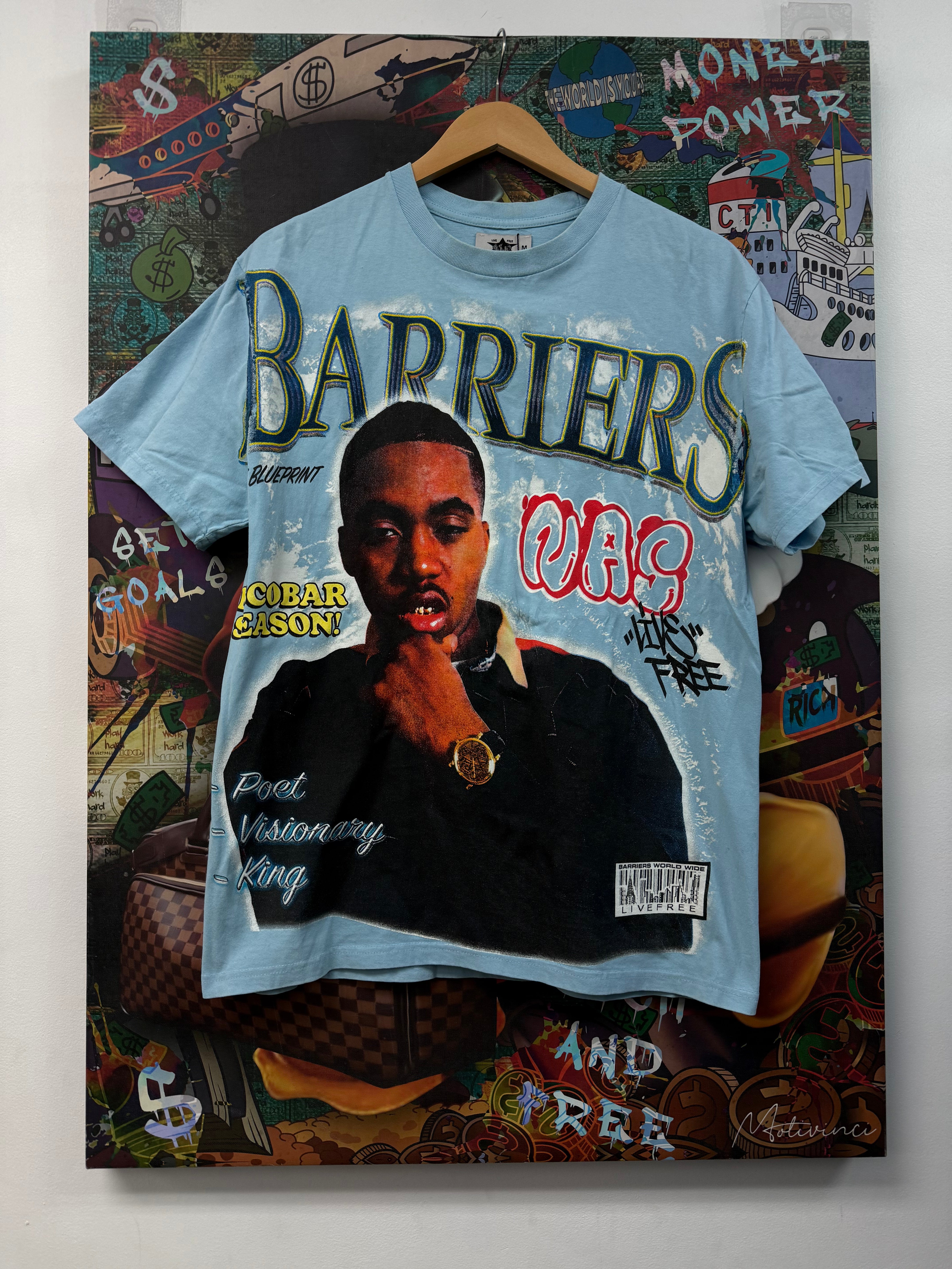Barriers Baby Blue NAS Tee