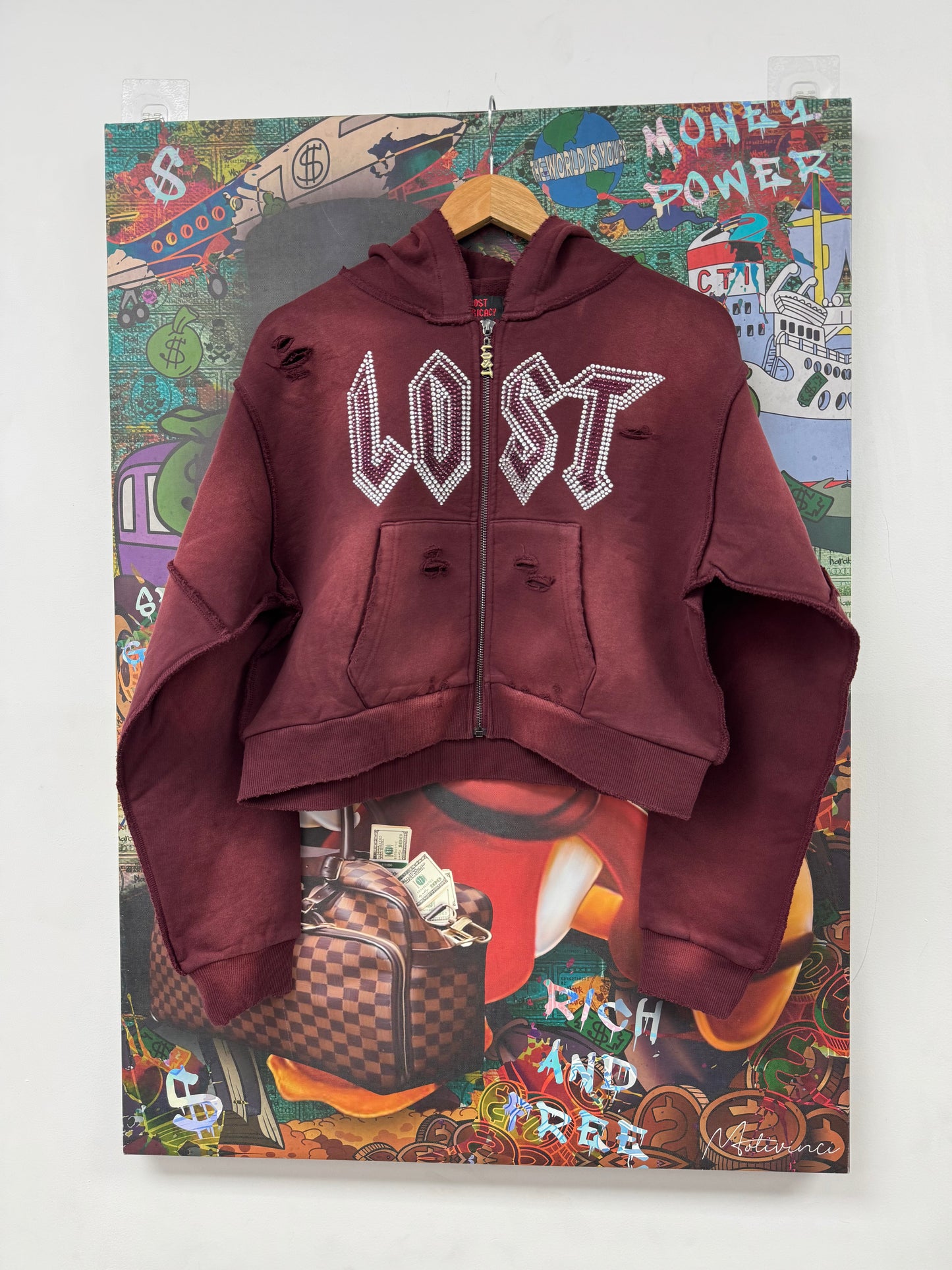 Lost Intricacy Hoodie Burgundy (Women's)