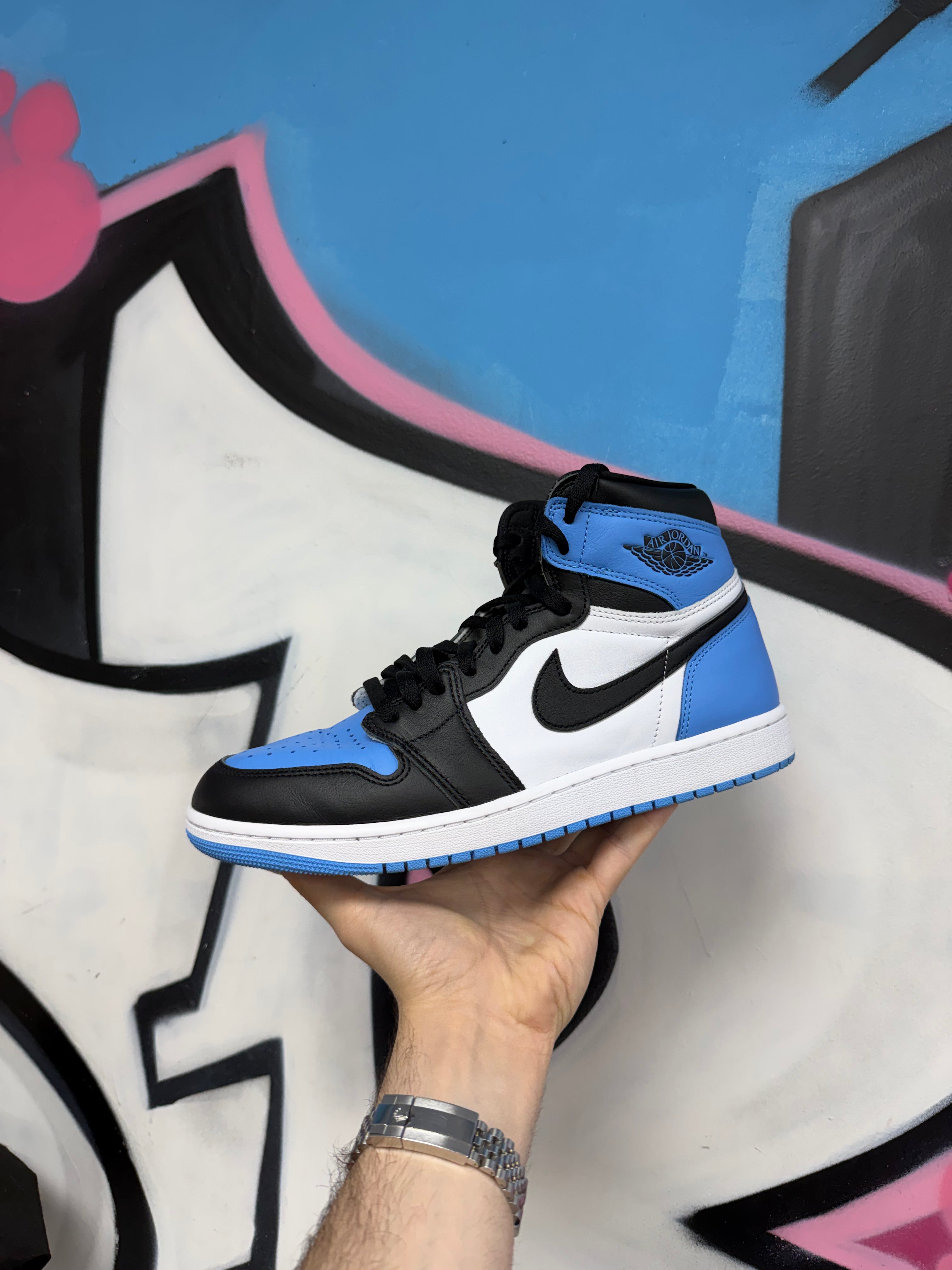 Jordan 1 UNC Toe Sneakers