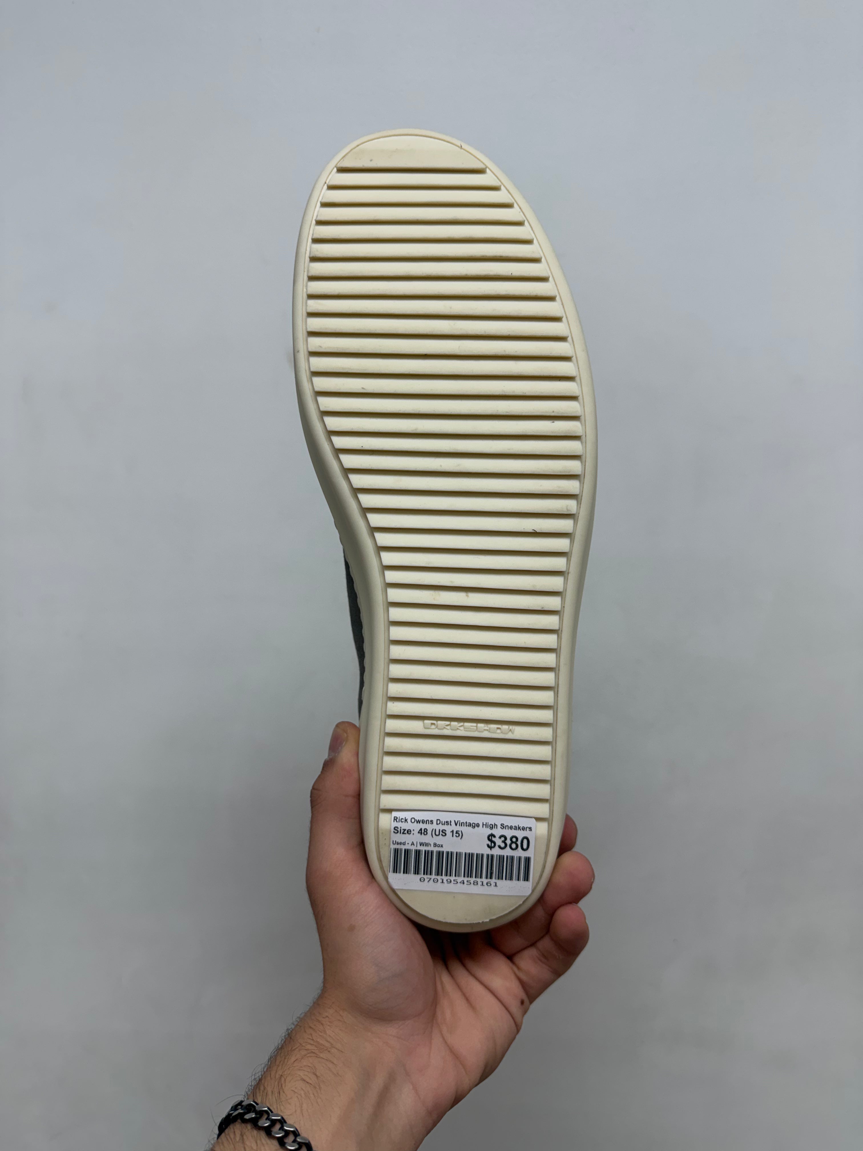 Rick Owens Dust Vintage High Sneakers