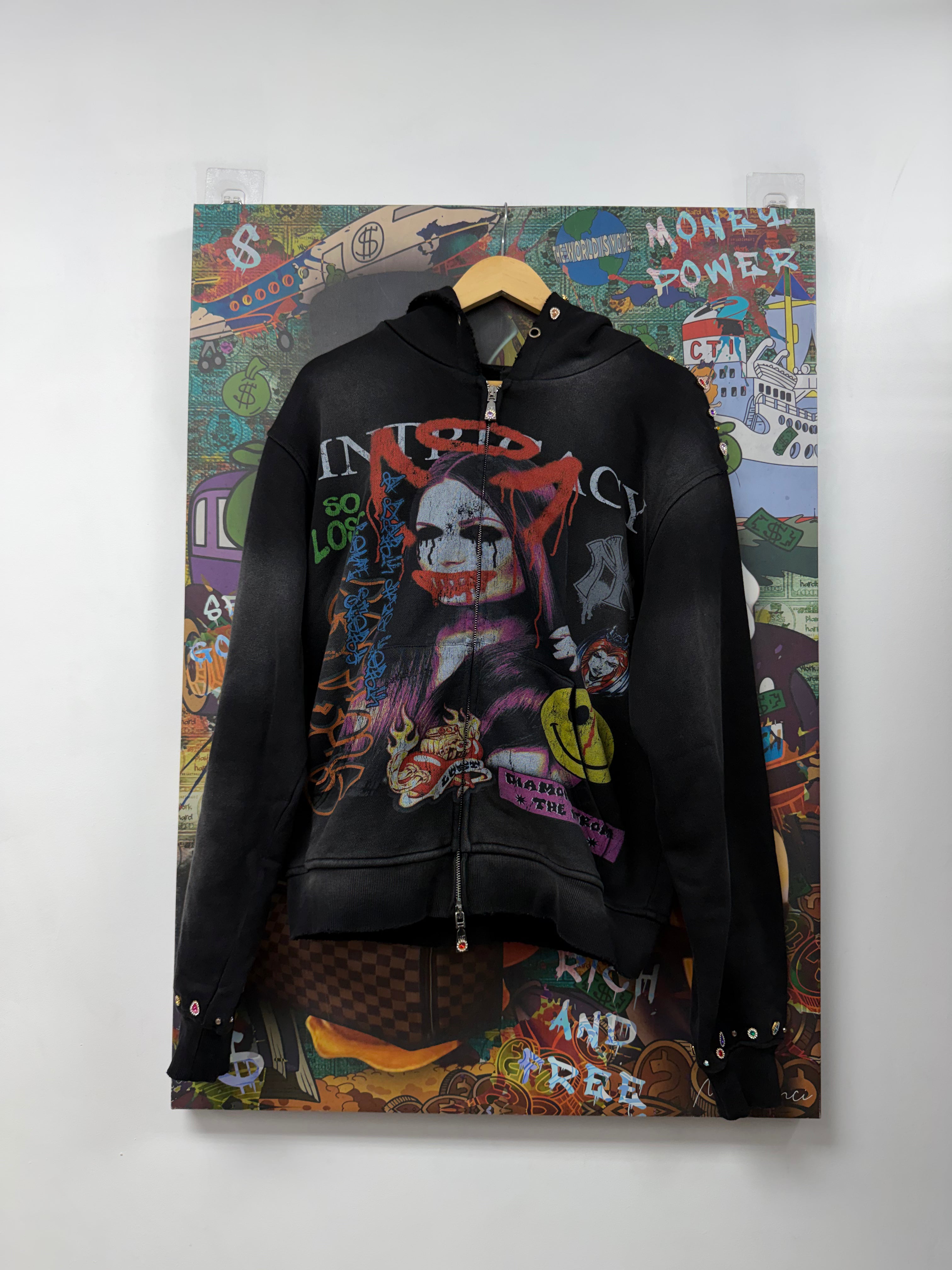 Lost Intricacy Black Paper Magazine Zip Up