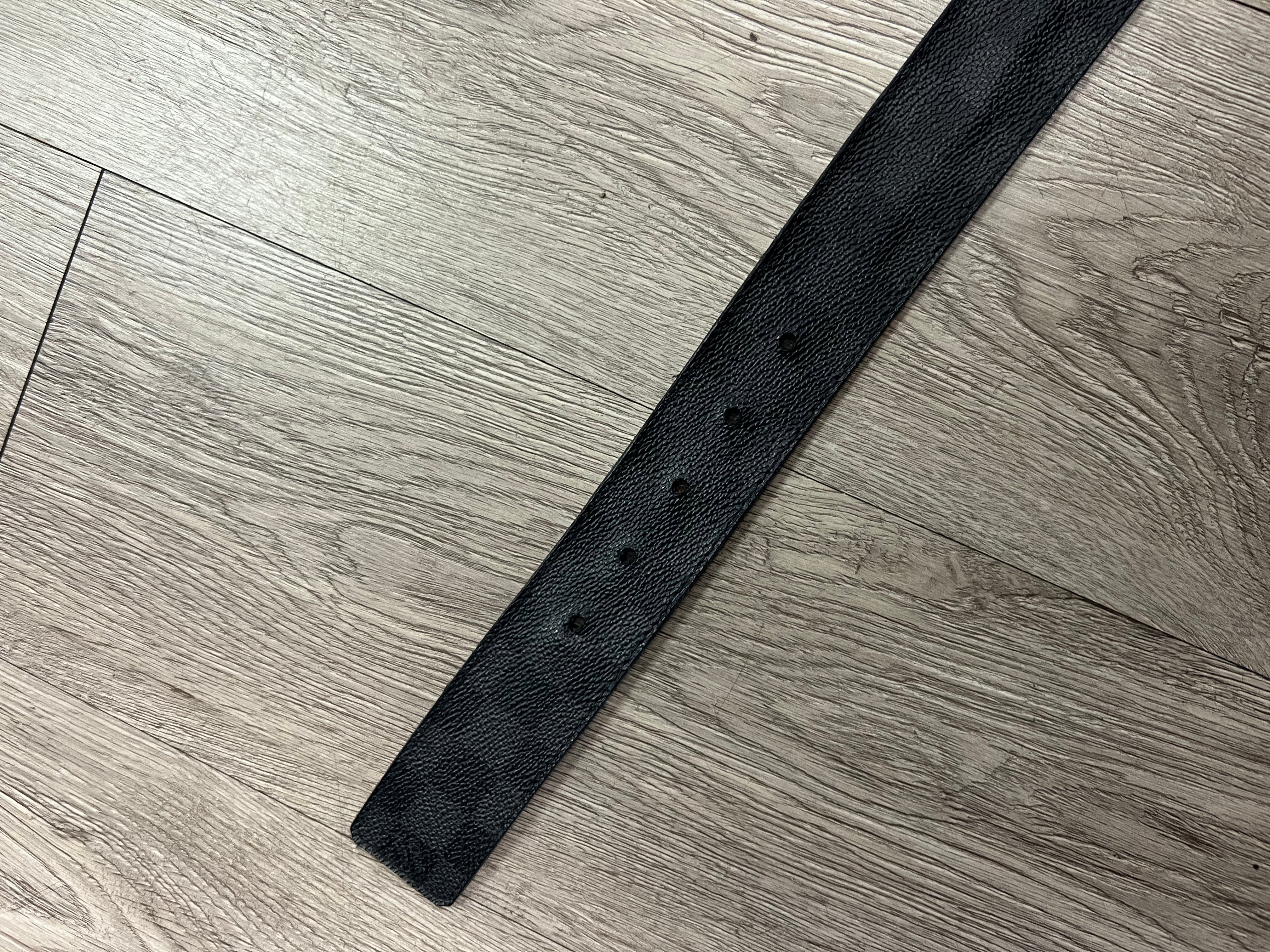 Louis Vuitton Black Blue Damier Belt