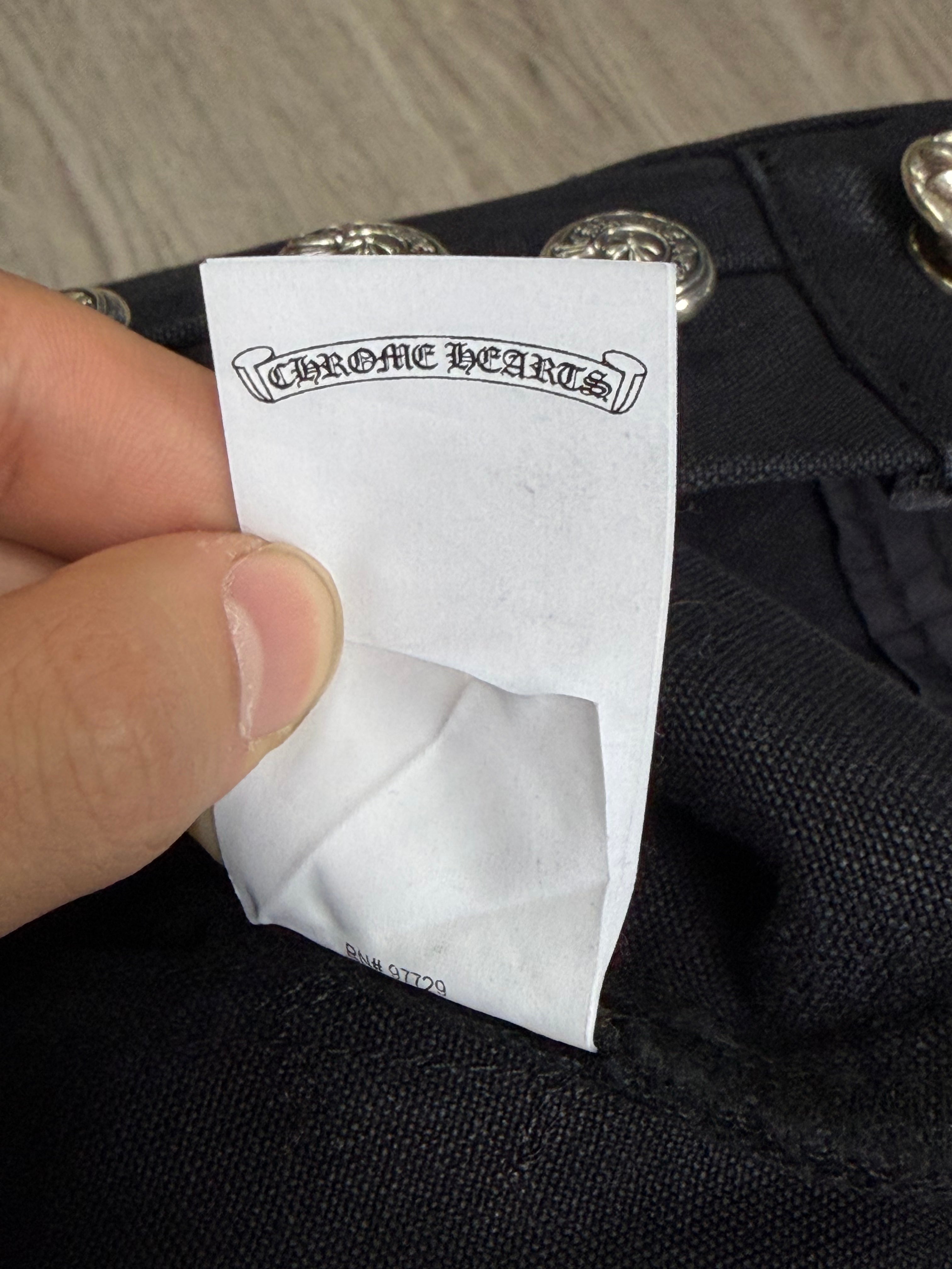 Chrome Hearts Black Back Pocket Flooded Patch Carpenter Jeans