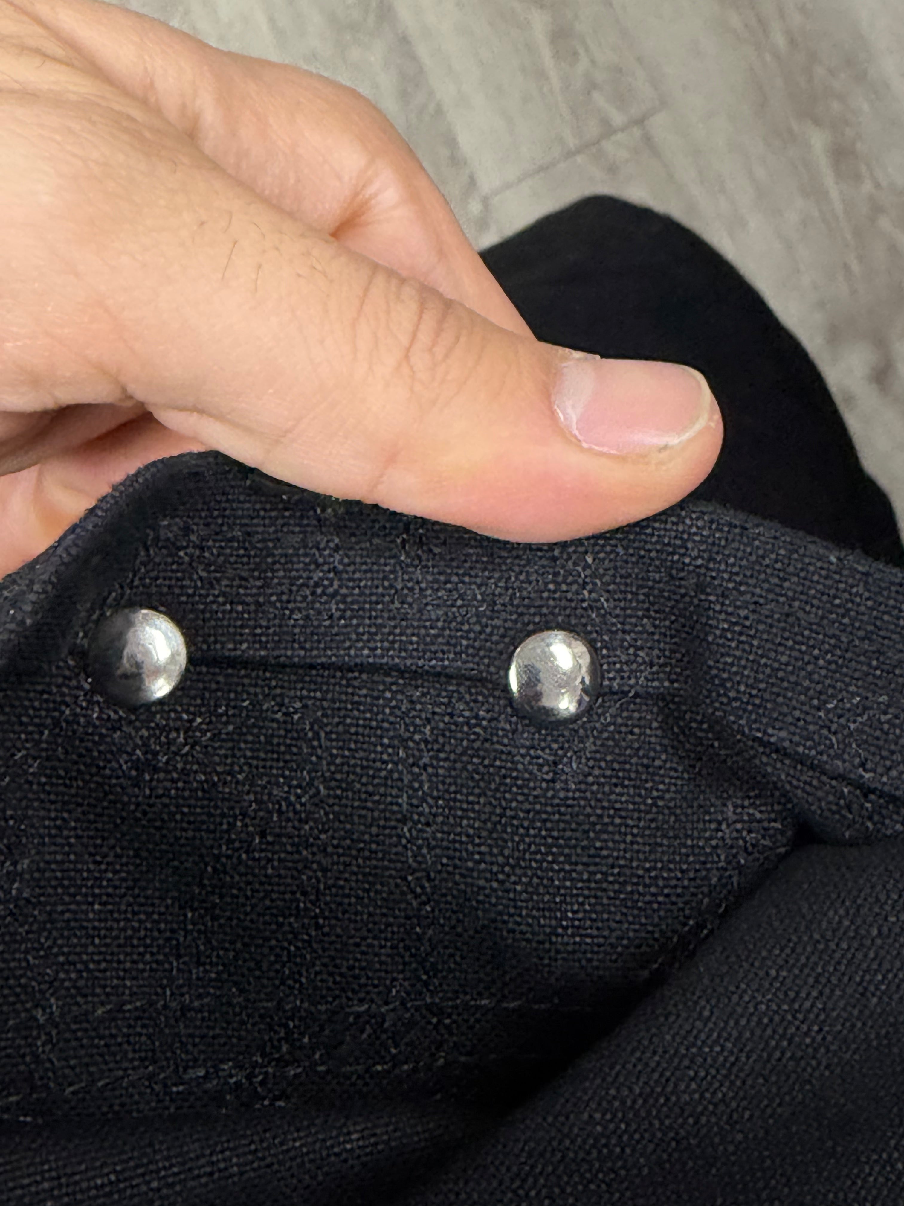Chrome Hearts Black Back Pocket Flooded Patch Carpenter Jeans