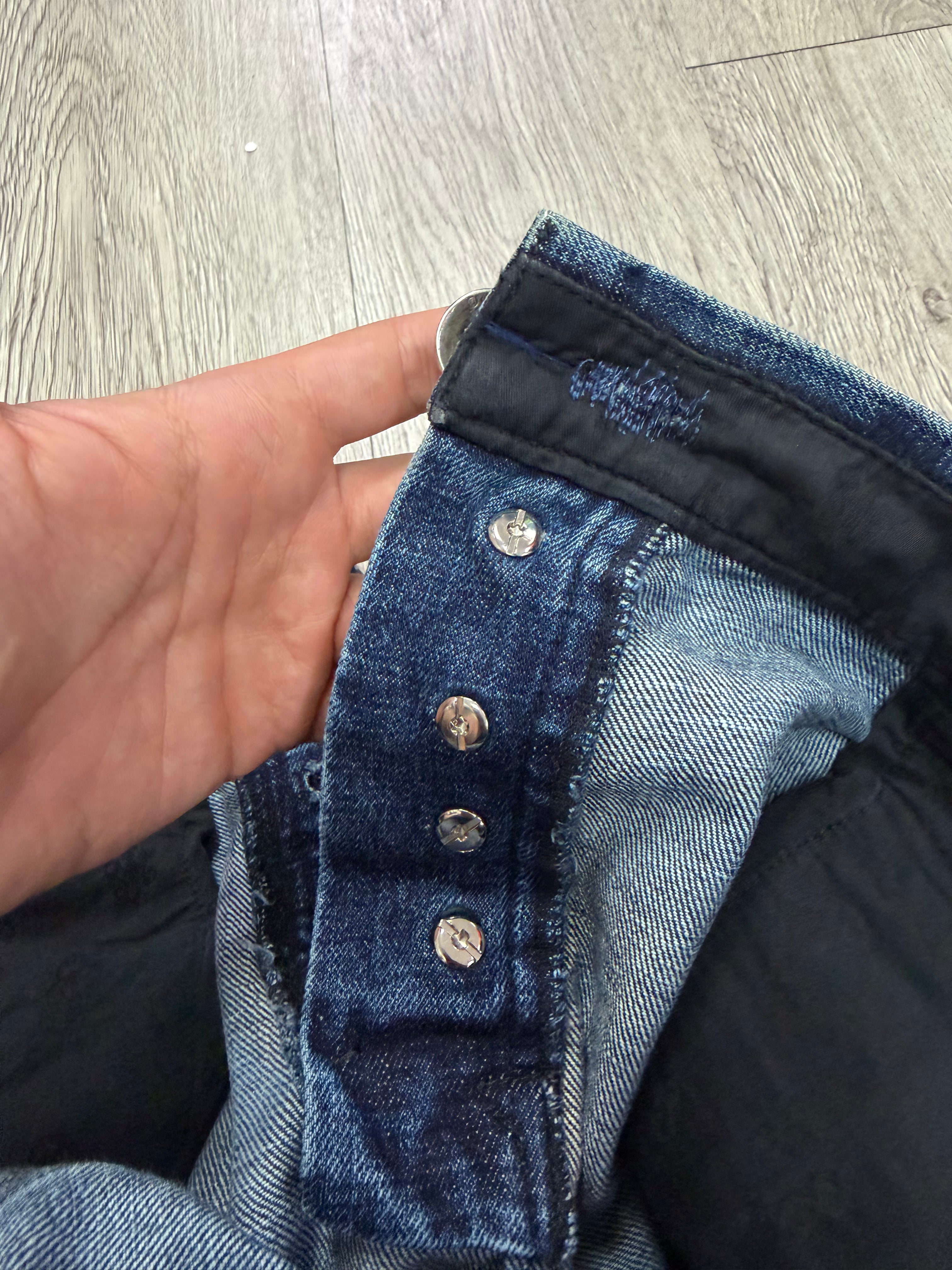 Chrome Hearts Denim Cross Patch Jeans