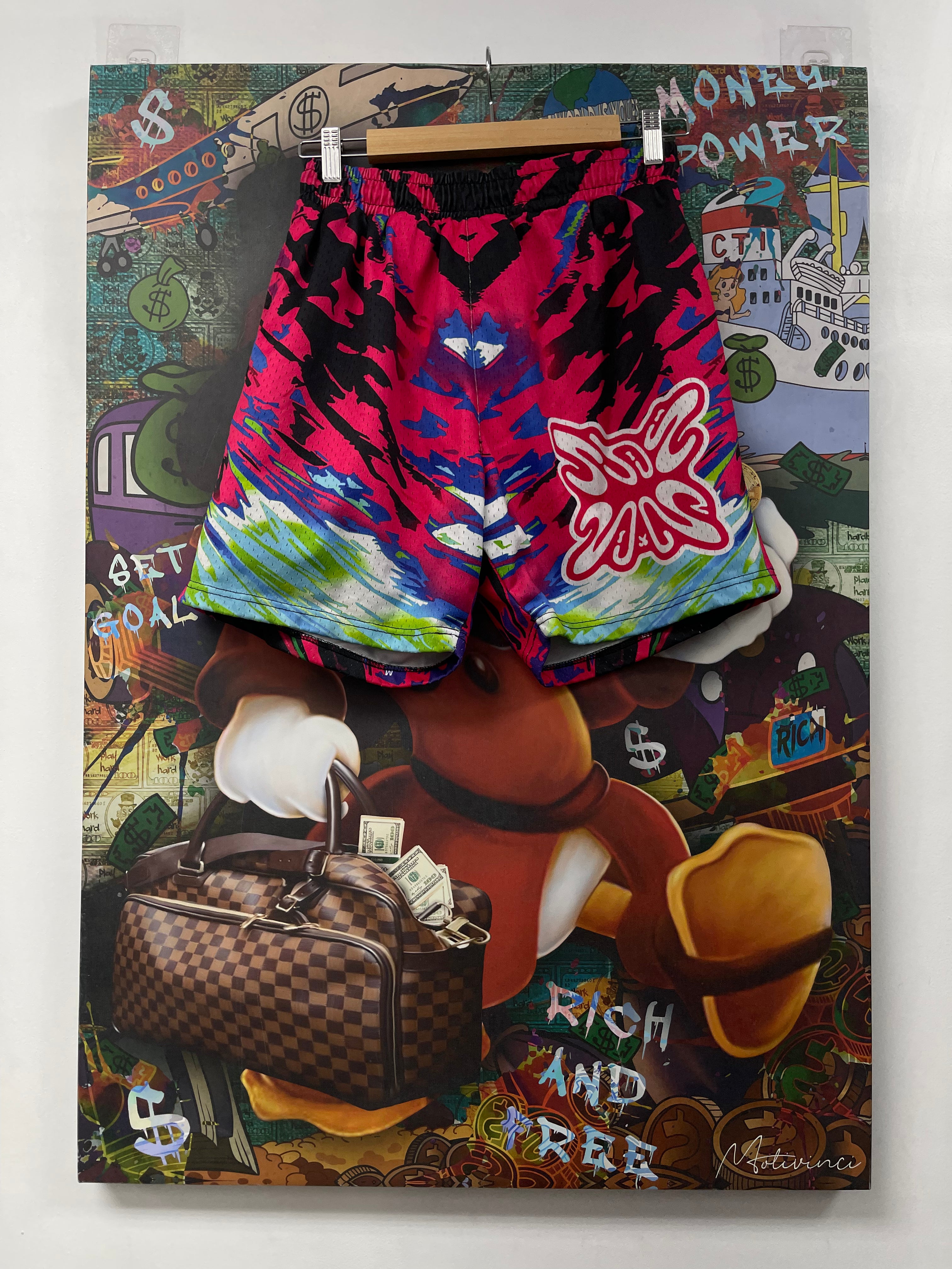 SB Studios Pink Multi Shorts