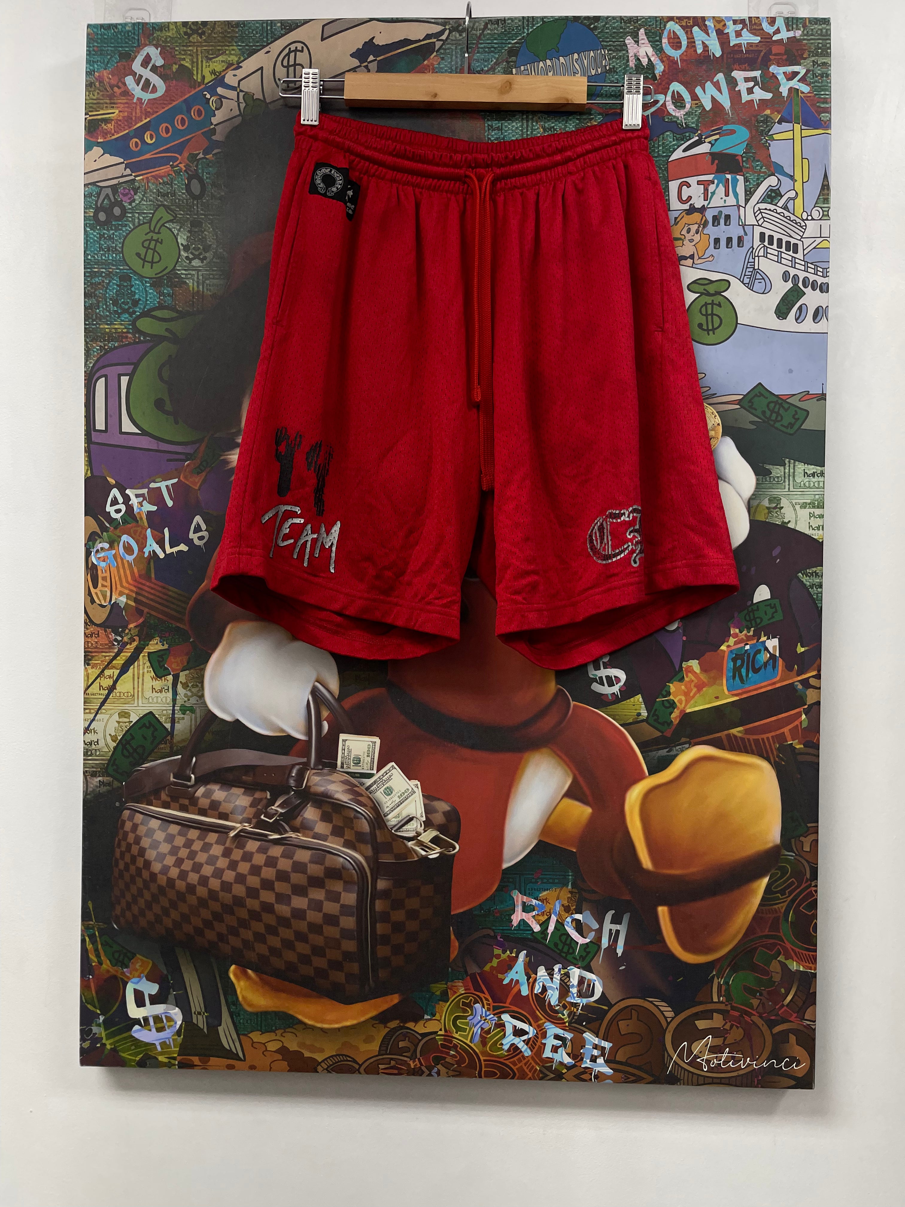 Chrome Hearts Matty Boy Red Form Shorts