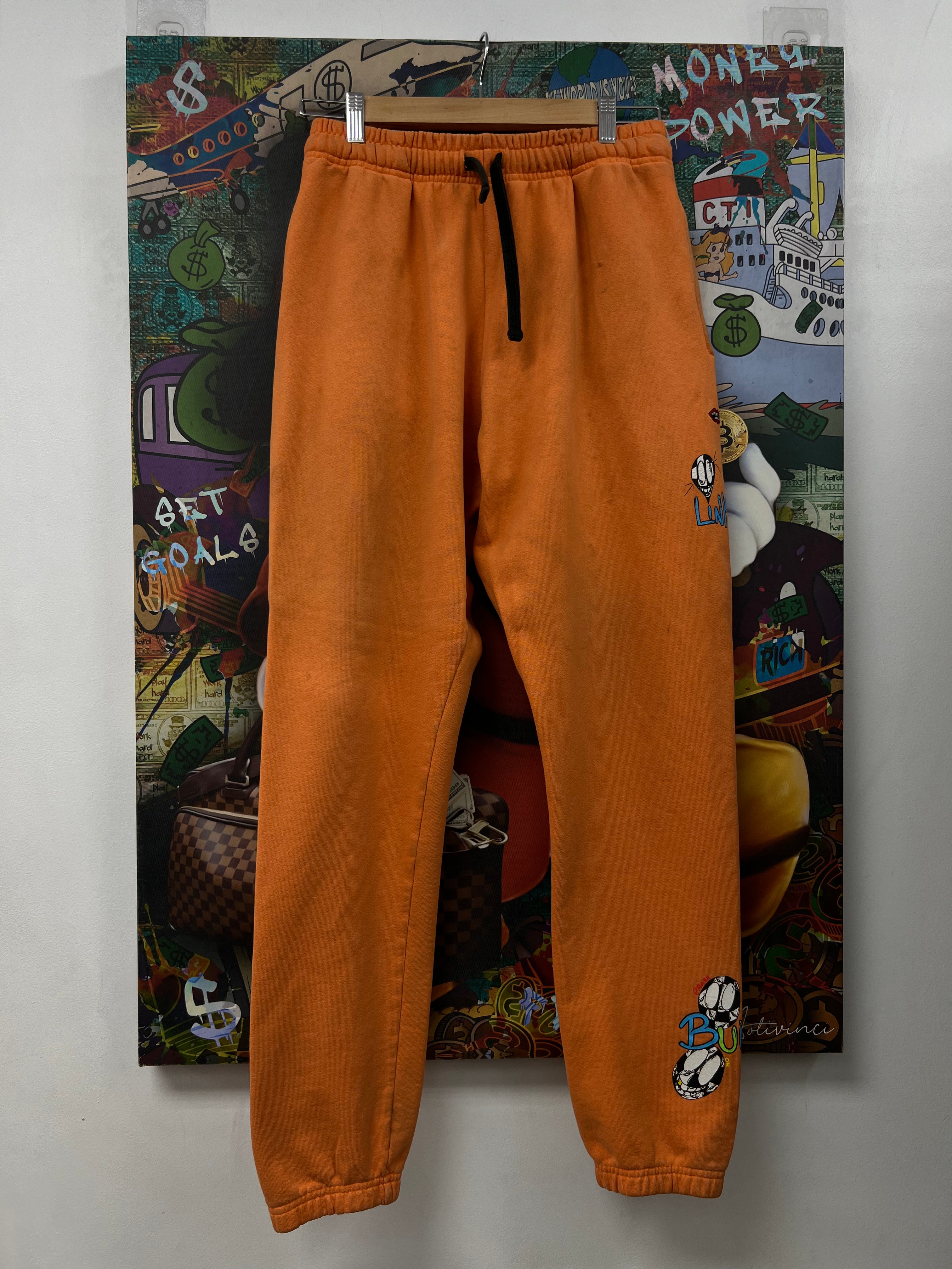 Chrome Hearts Matty Boy Orange Link Sweats
