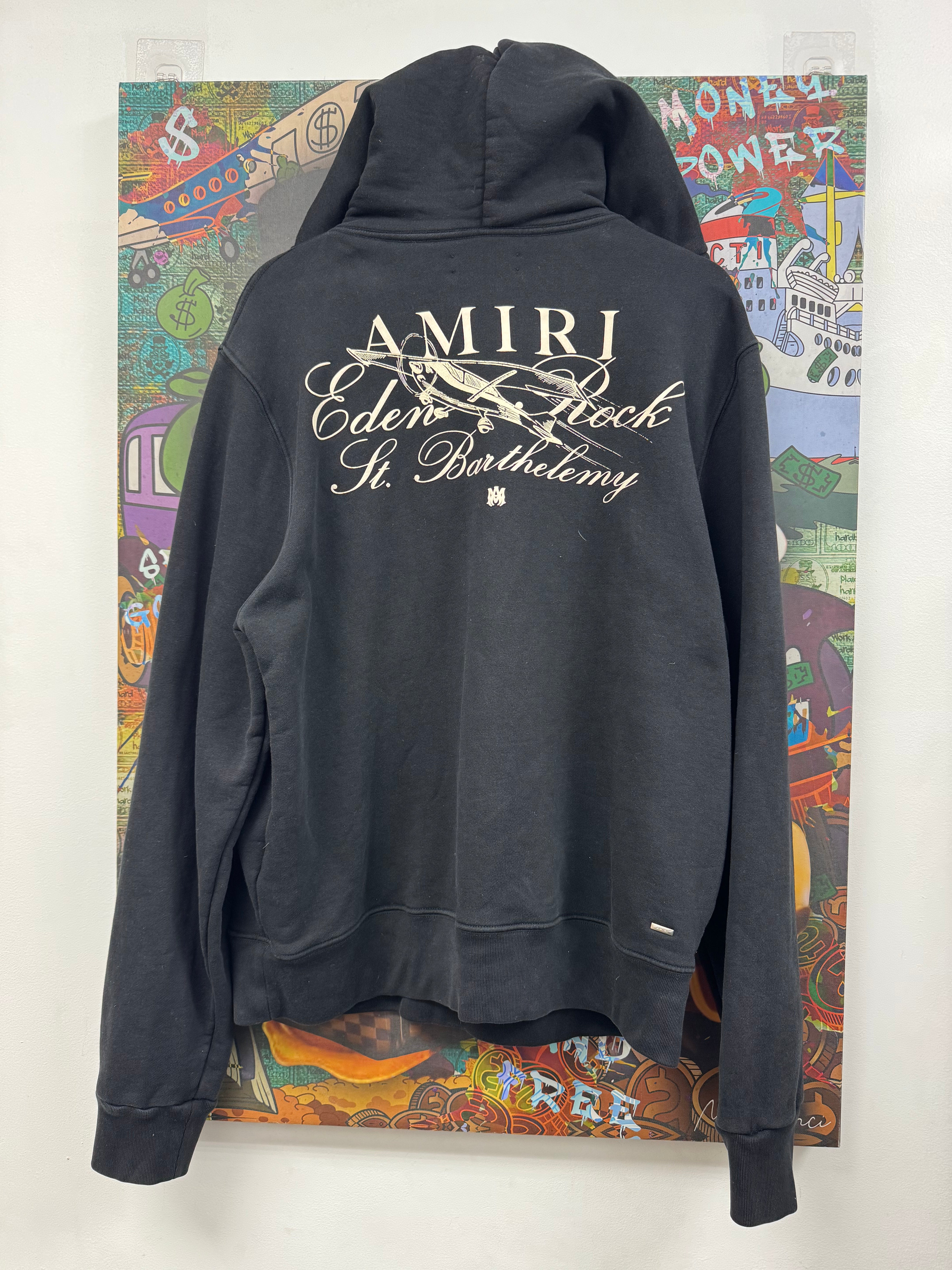 Amiri Black Cream St Barth Hoodie