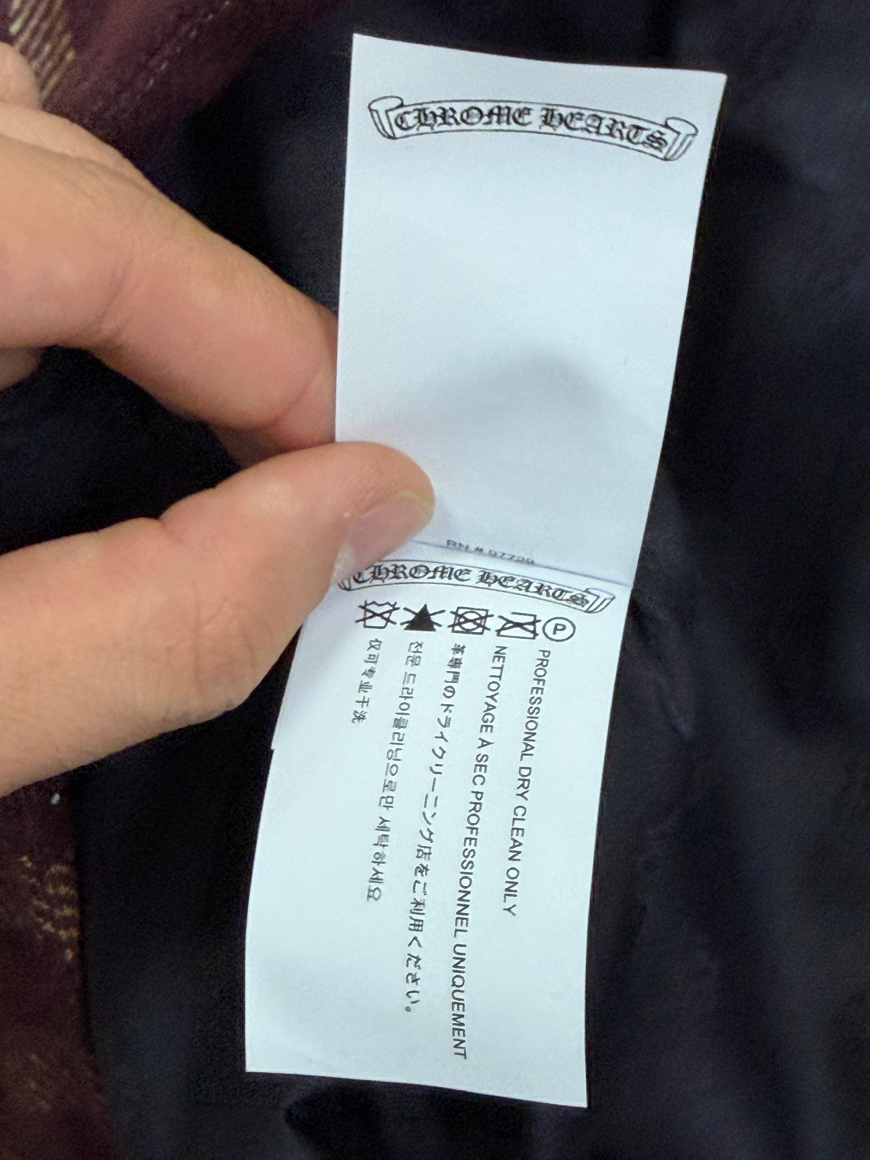 Chrome Hearts Burgundy Sherpa Fleece Jacket