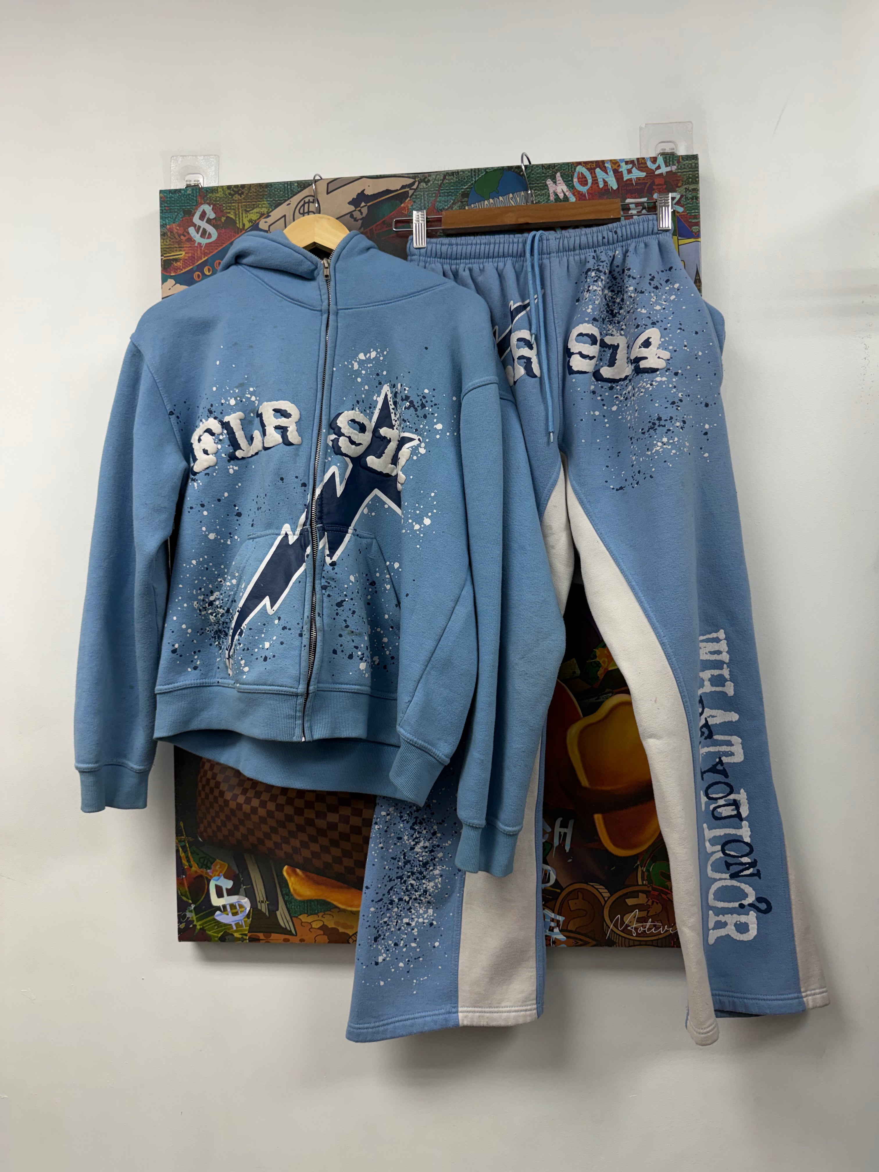 Floor914 Blue Lightning Sweatsuit