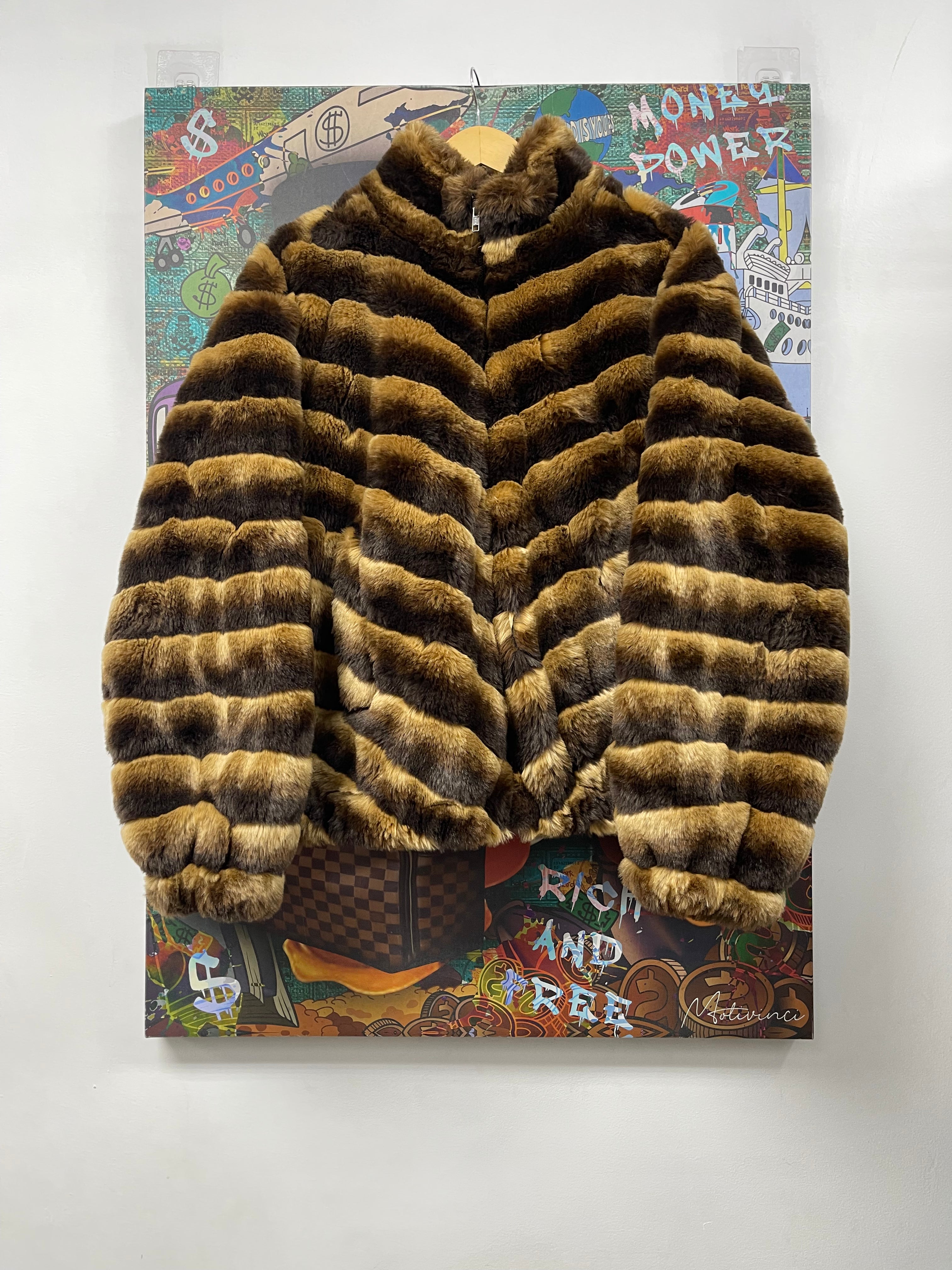 Supreme Brown Faux Fur Jacket