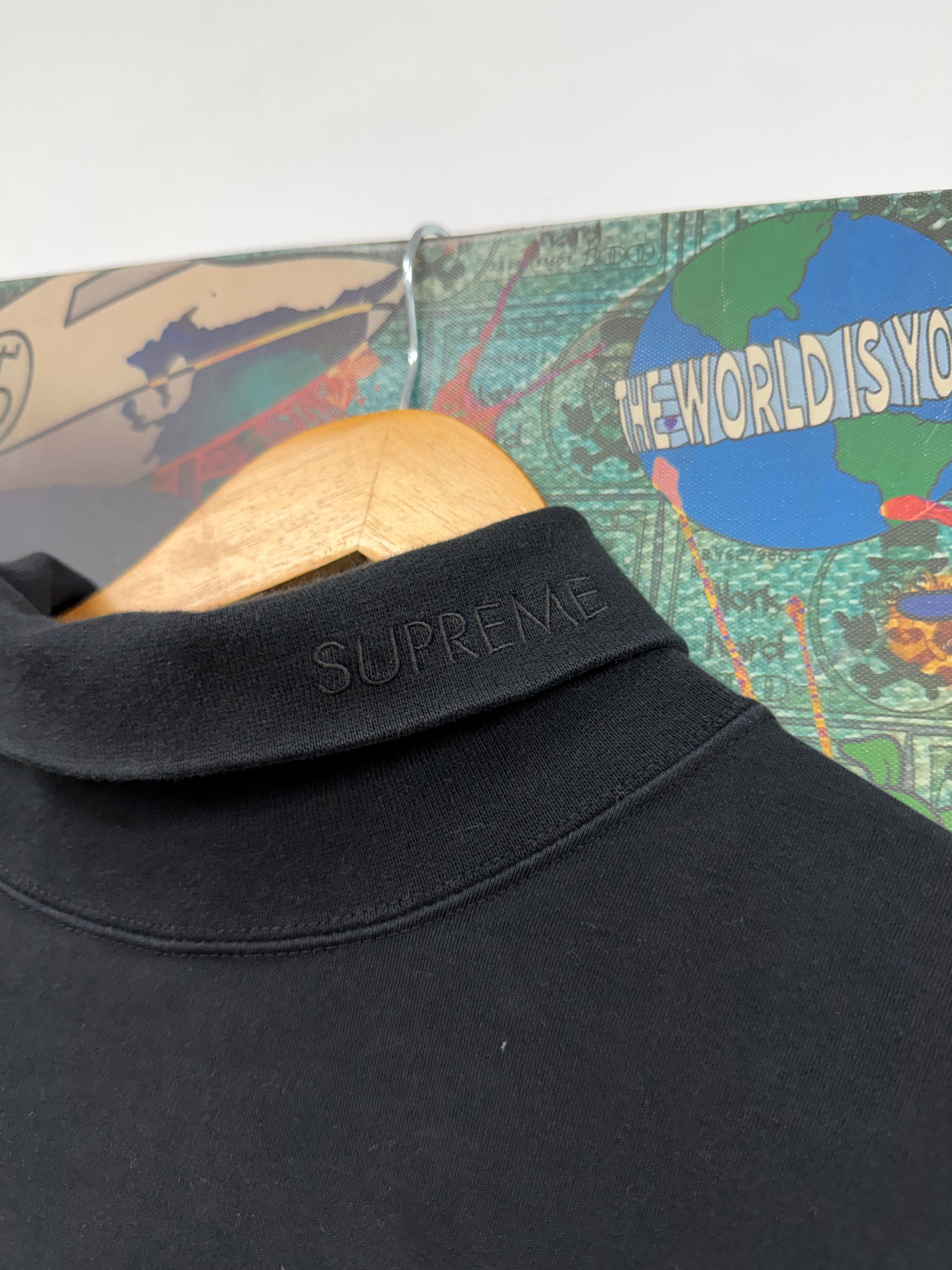 Supreme Black Turtle Neck LS Tee