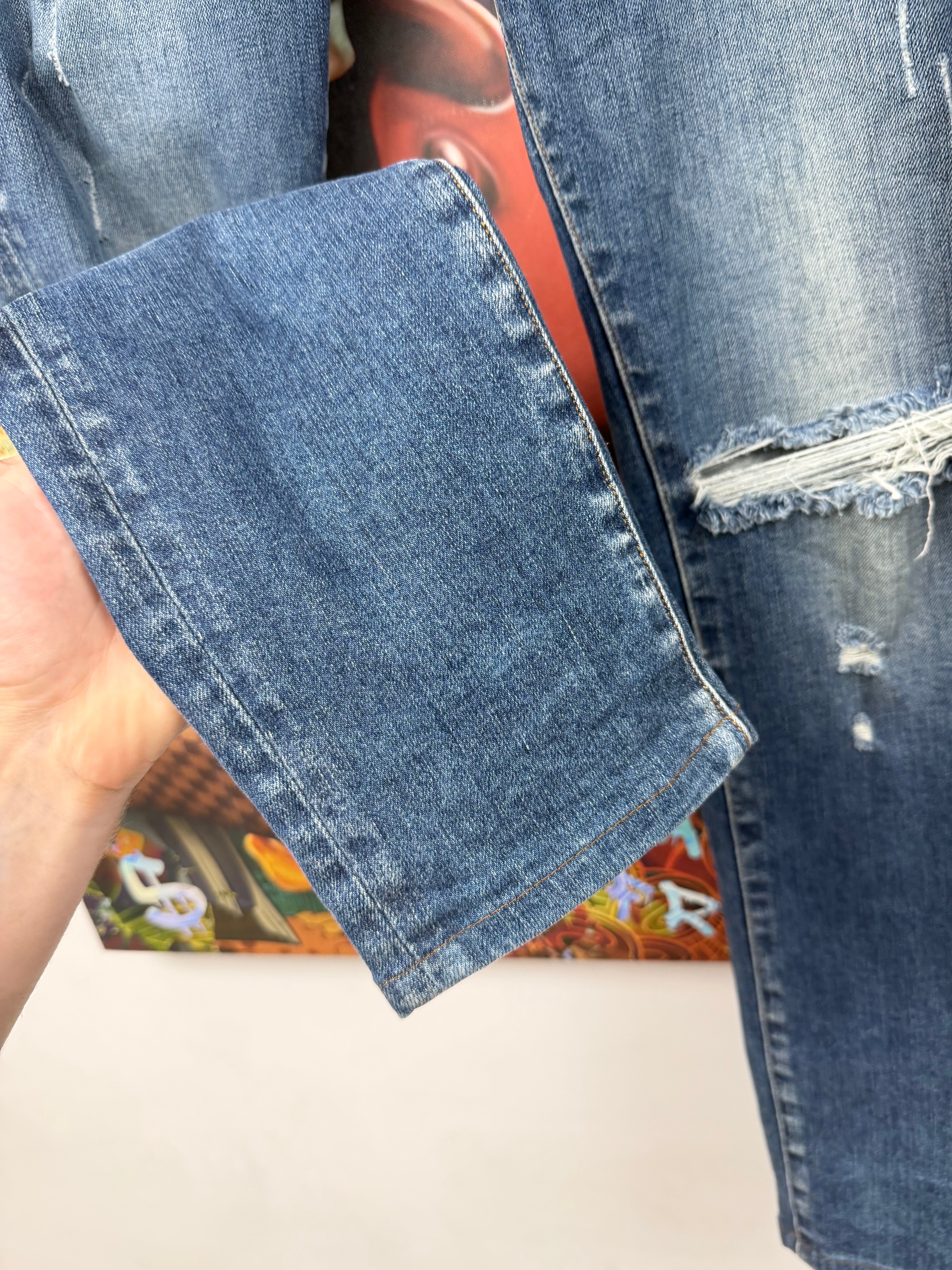 Amiri Deep Classic Plain Thrasher Jeans