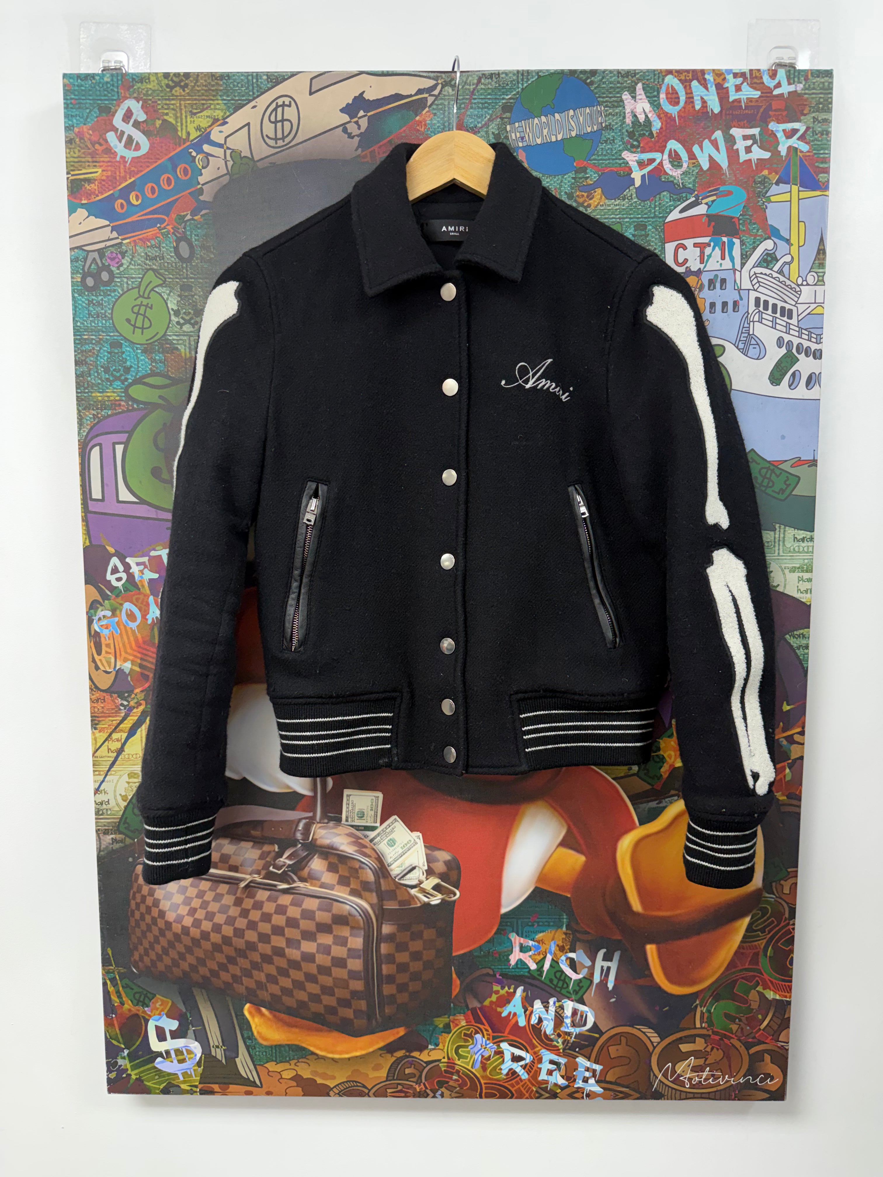 Amiri Black Bone Varsity (Women’s) Jacket