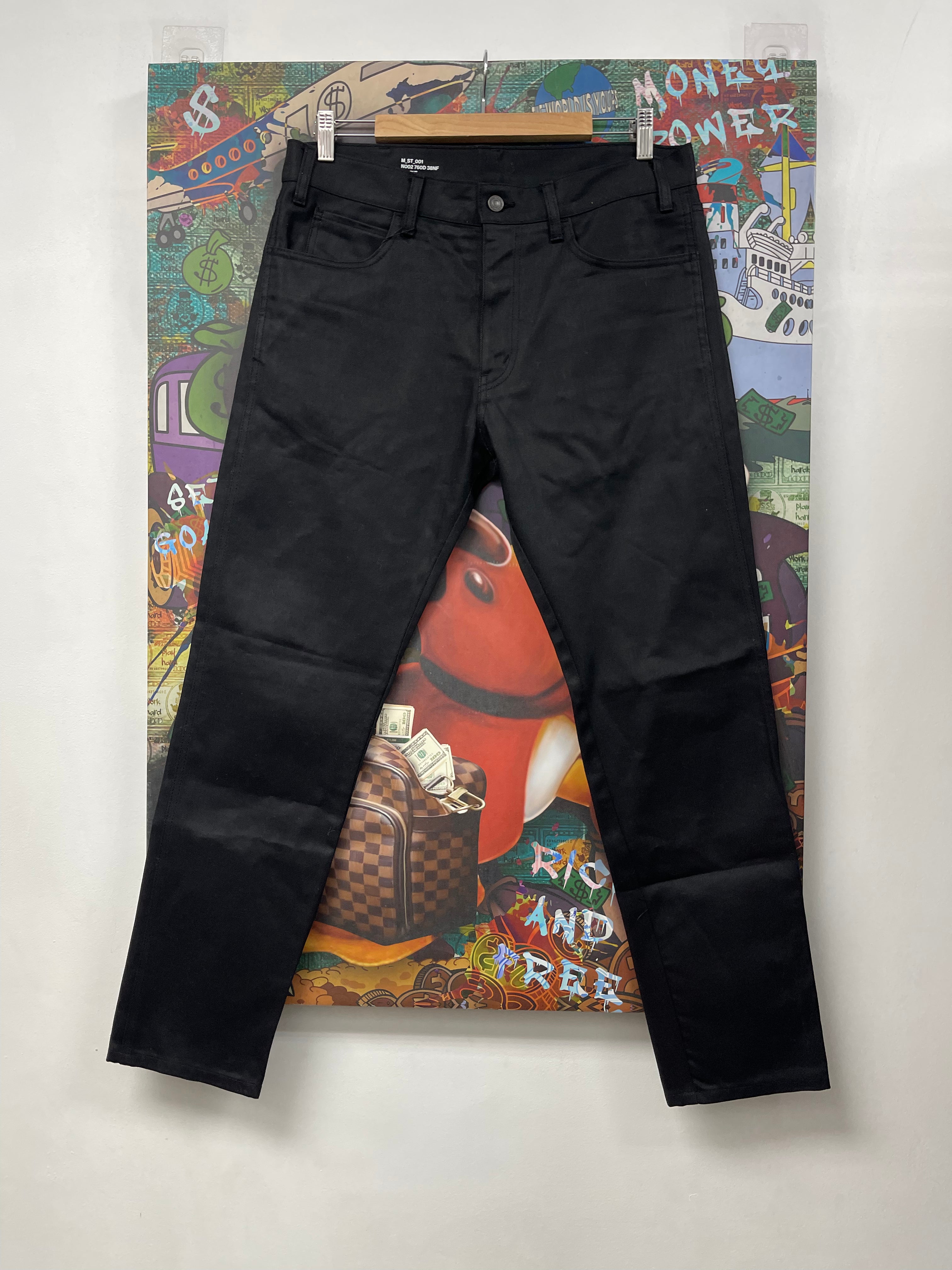 Celine Black Plain Jeans