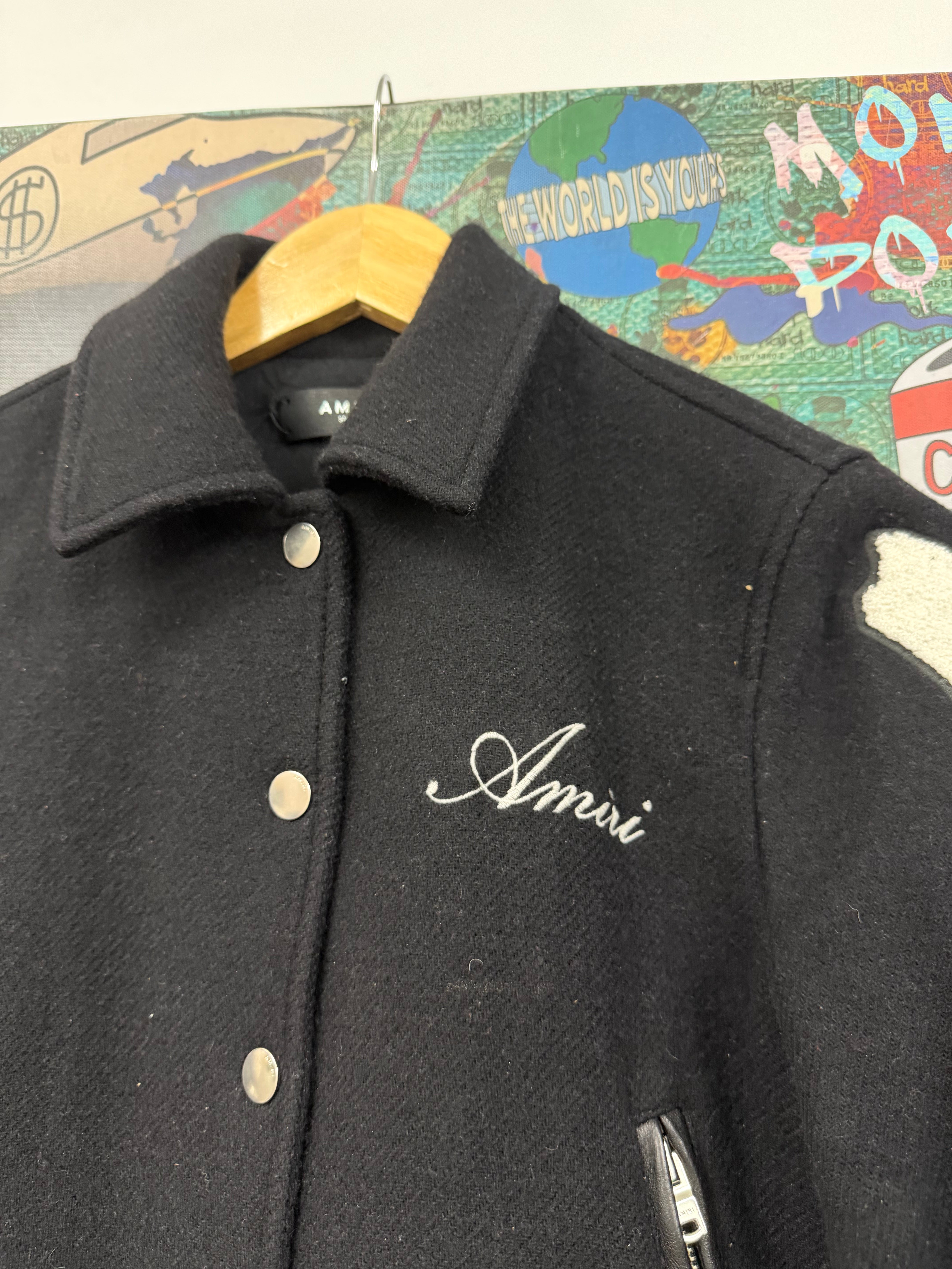 Amiri Black Bone Varsity (Women’s) Jacket