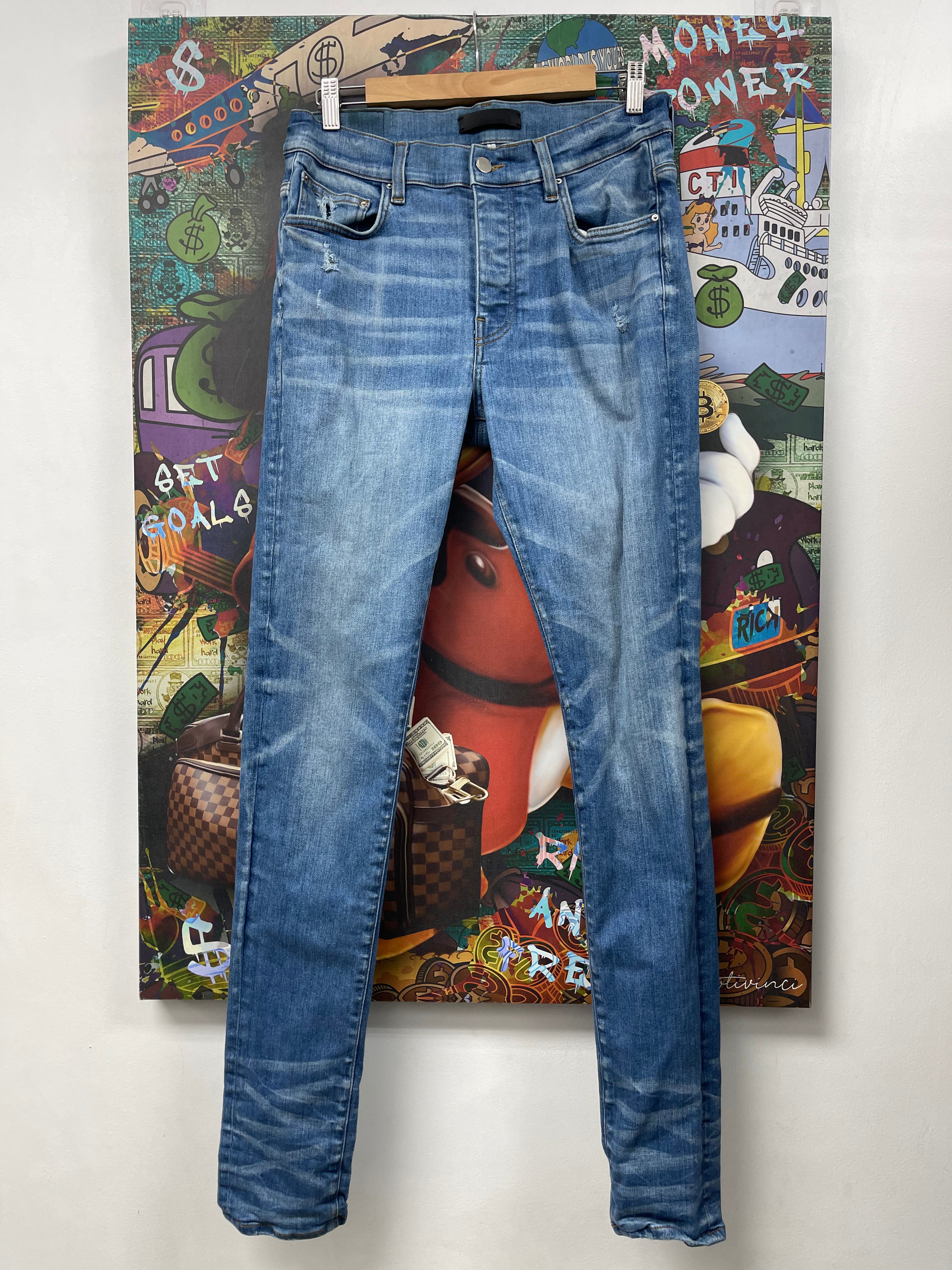 Amiri Light Wash Plain Jeans