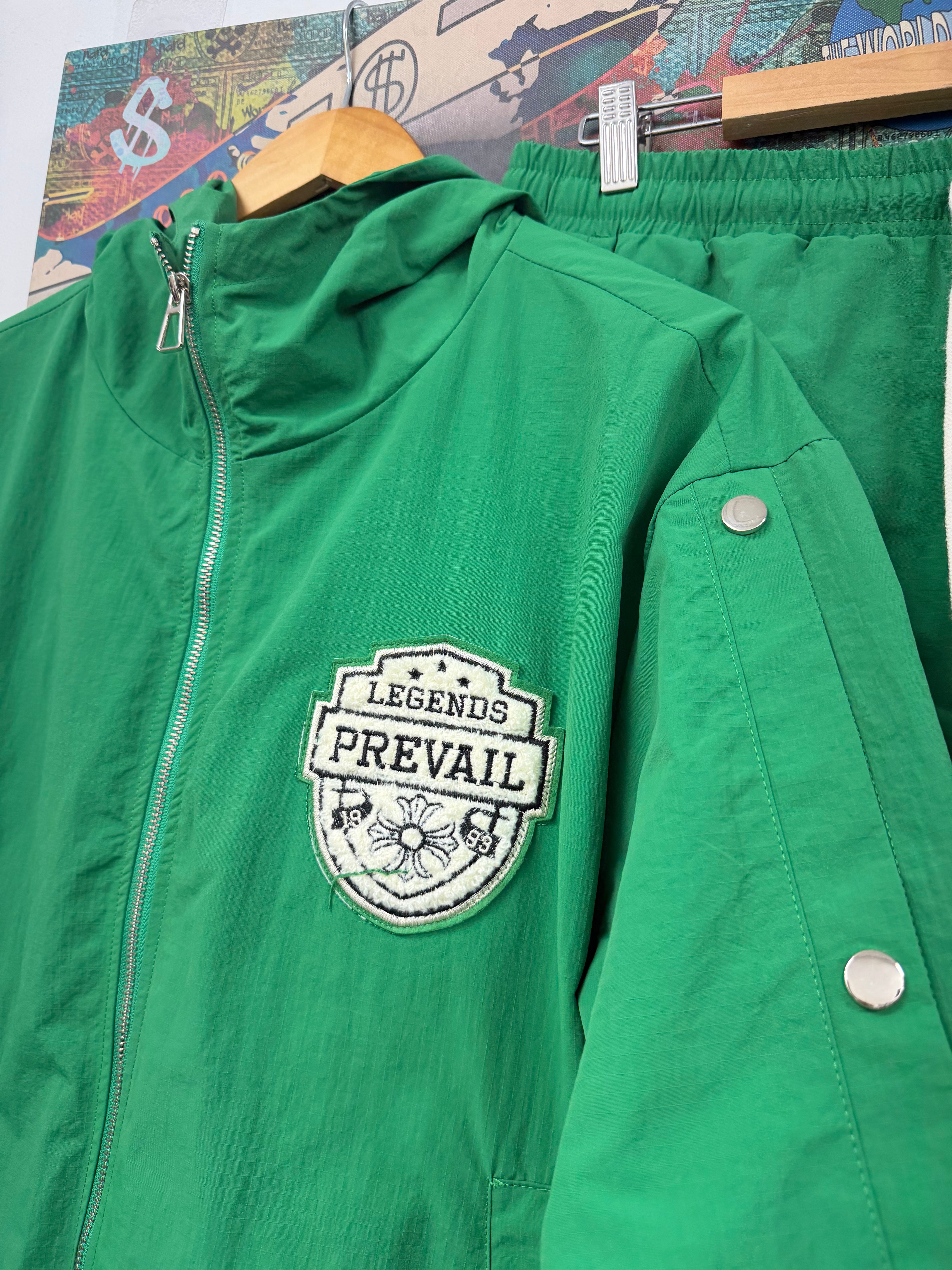 Prevail Green Nylon Track Suit