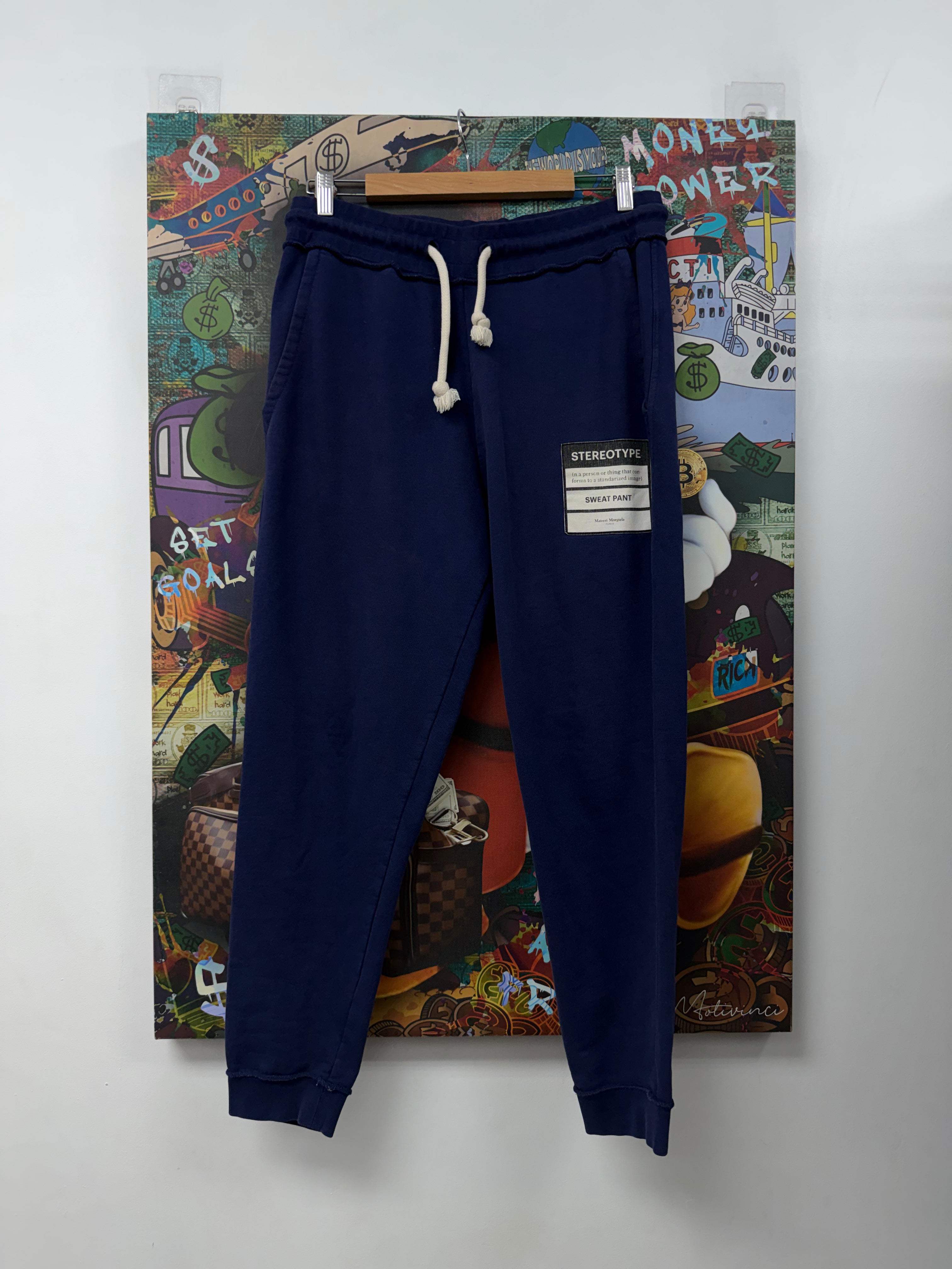 Maison Margiela Navy Stereo Type Sweatpants