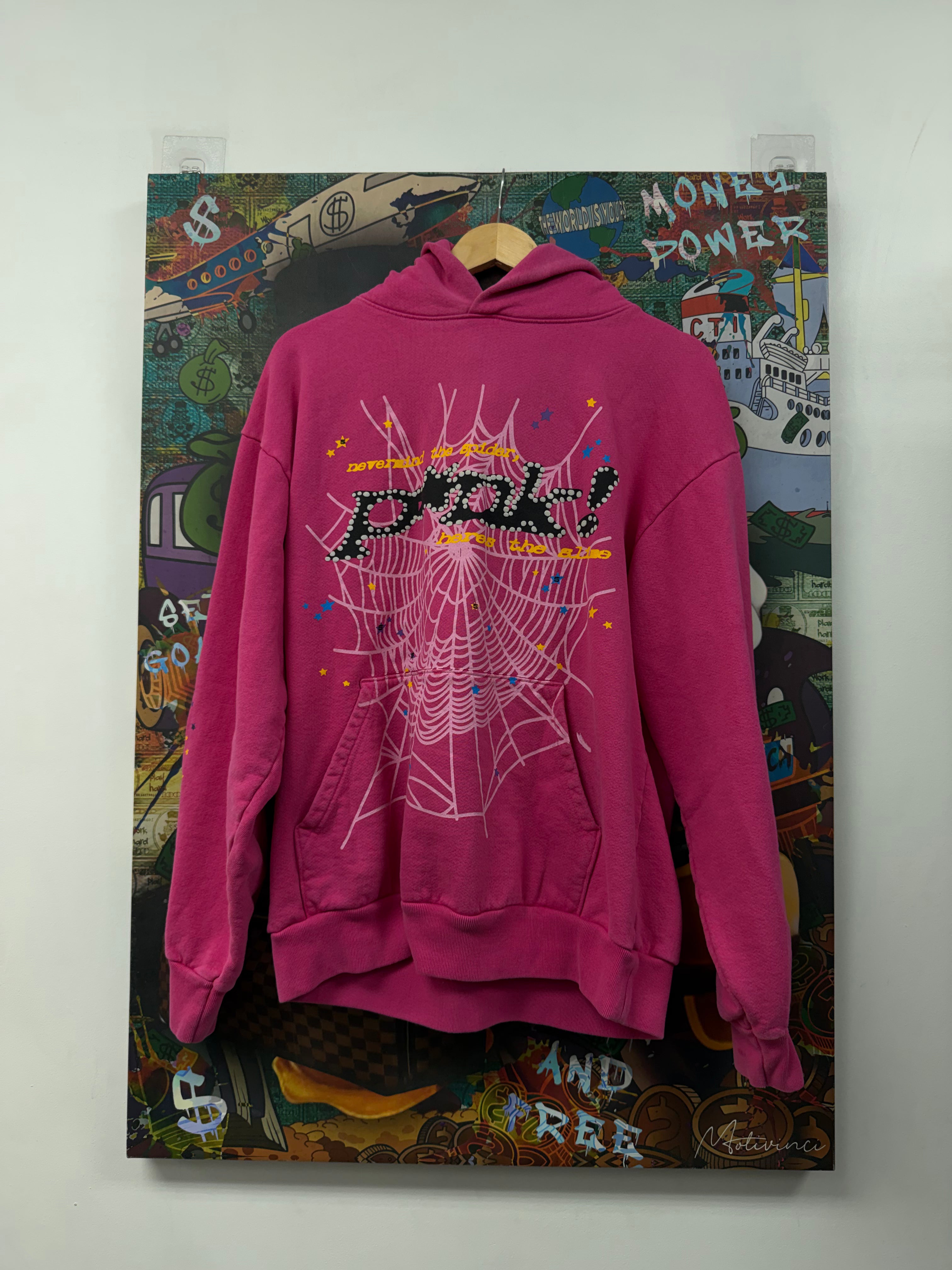 Sp5der Pink P*nk Hoodie