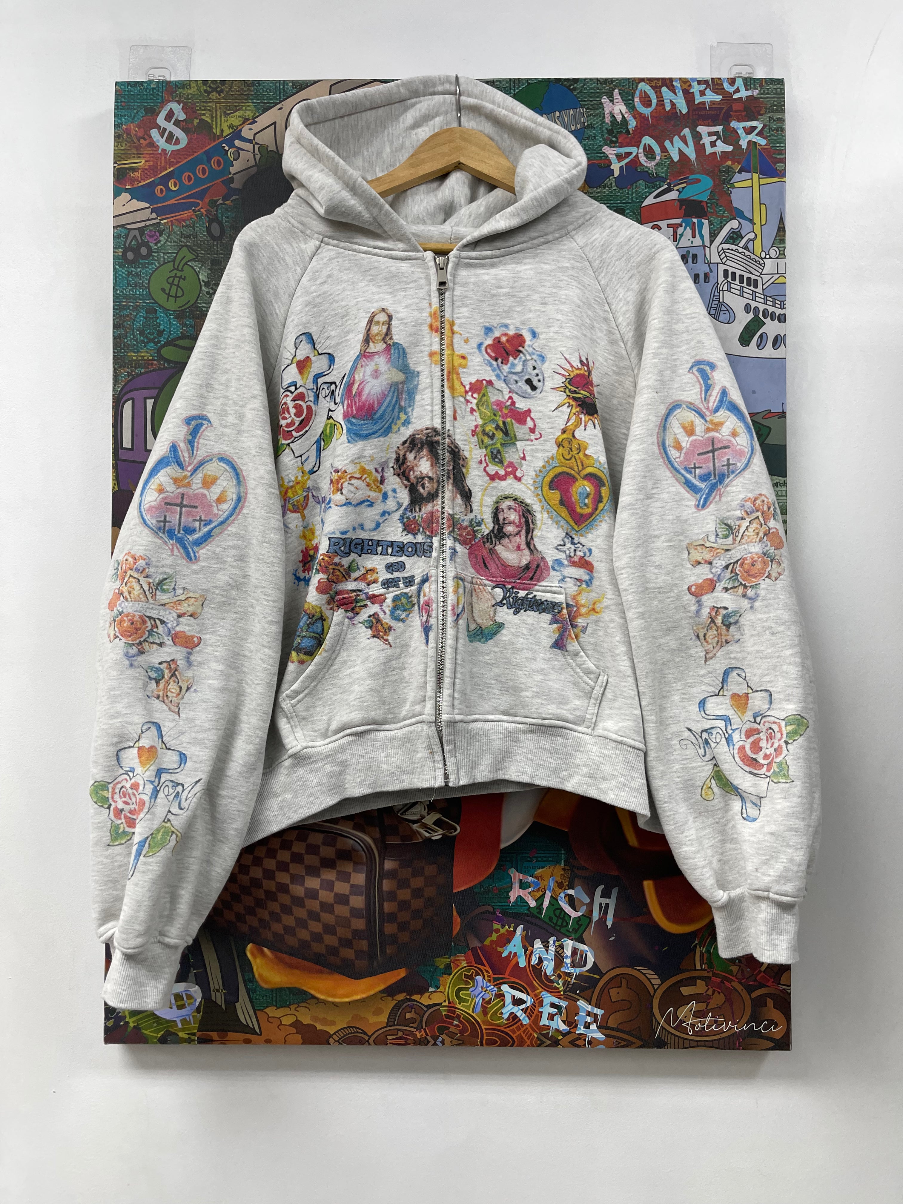 Righteous Grey Risen King Zip Up
