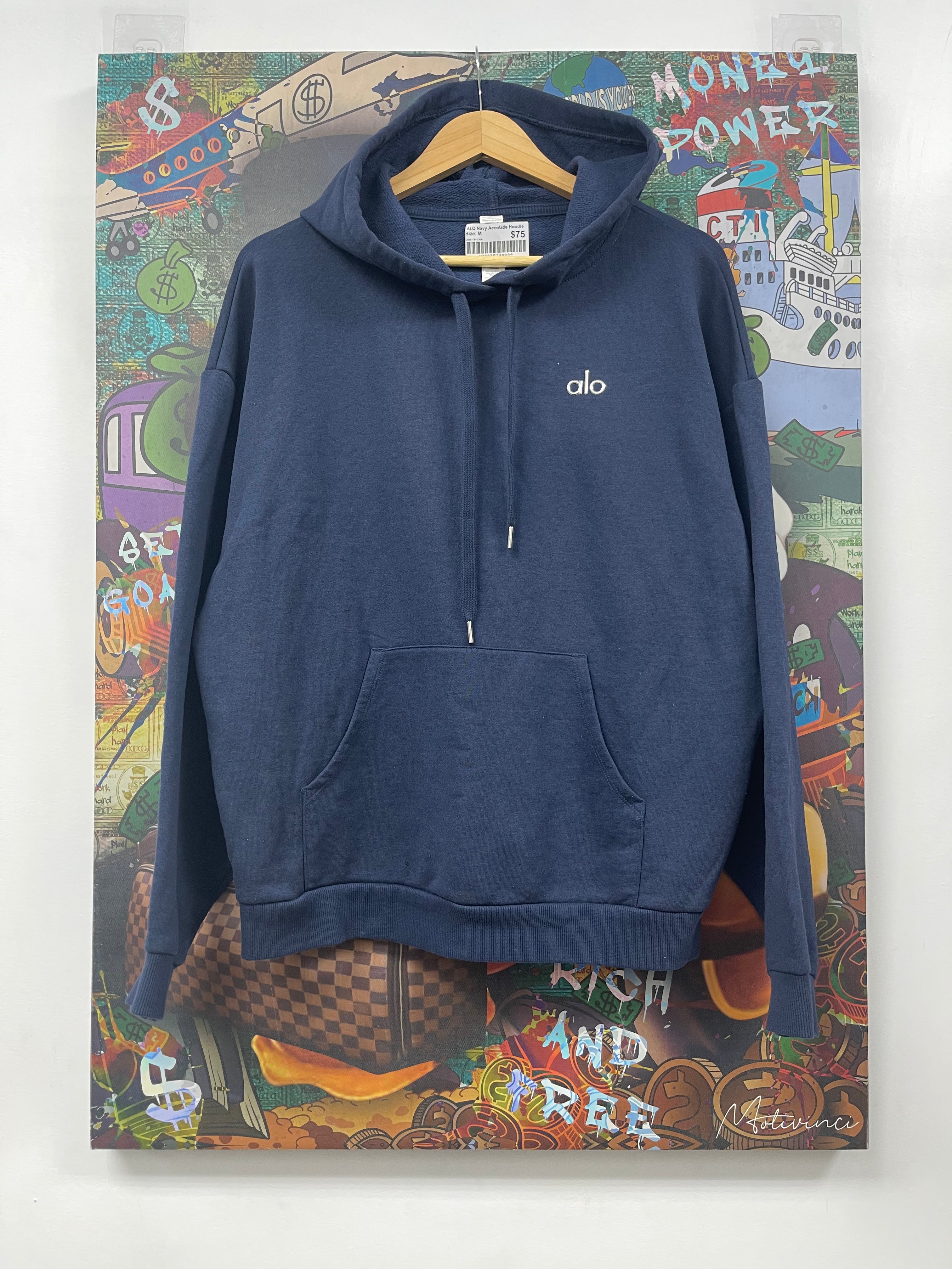 ALO Navy Accolade Hoodie