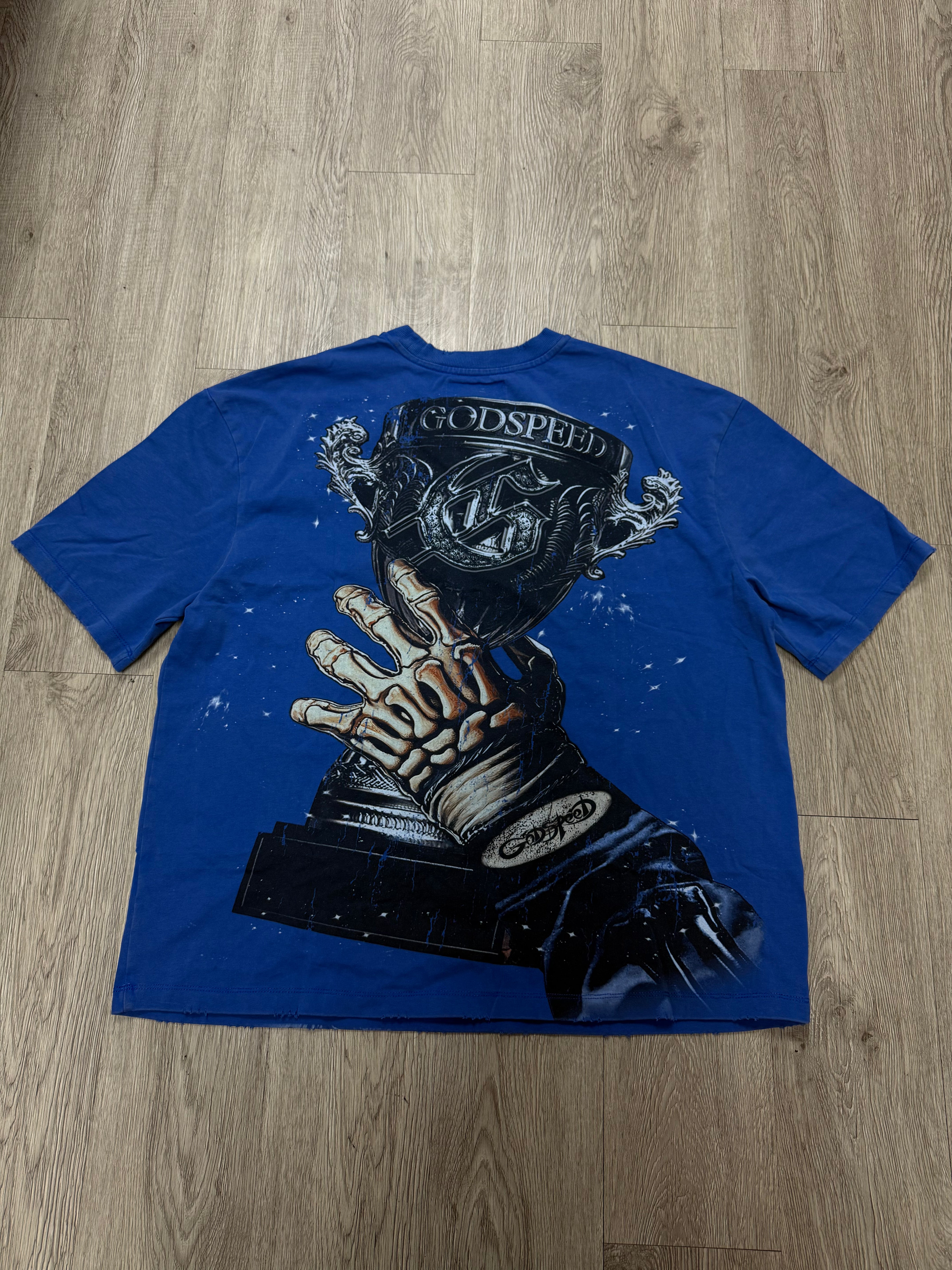 Godspeed Glory Cup Blue Tee