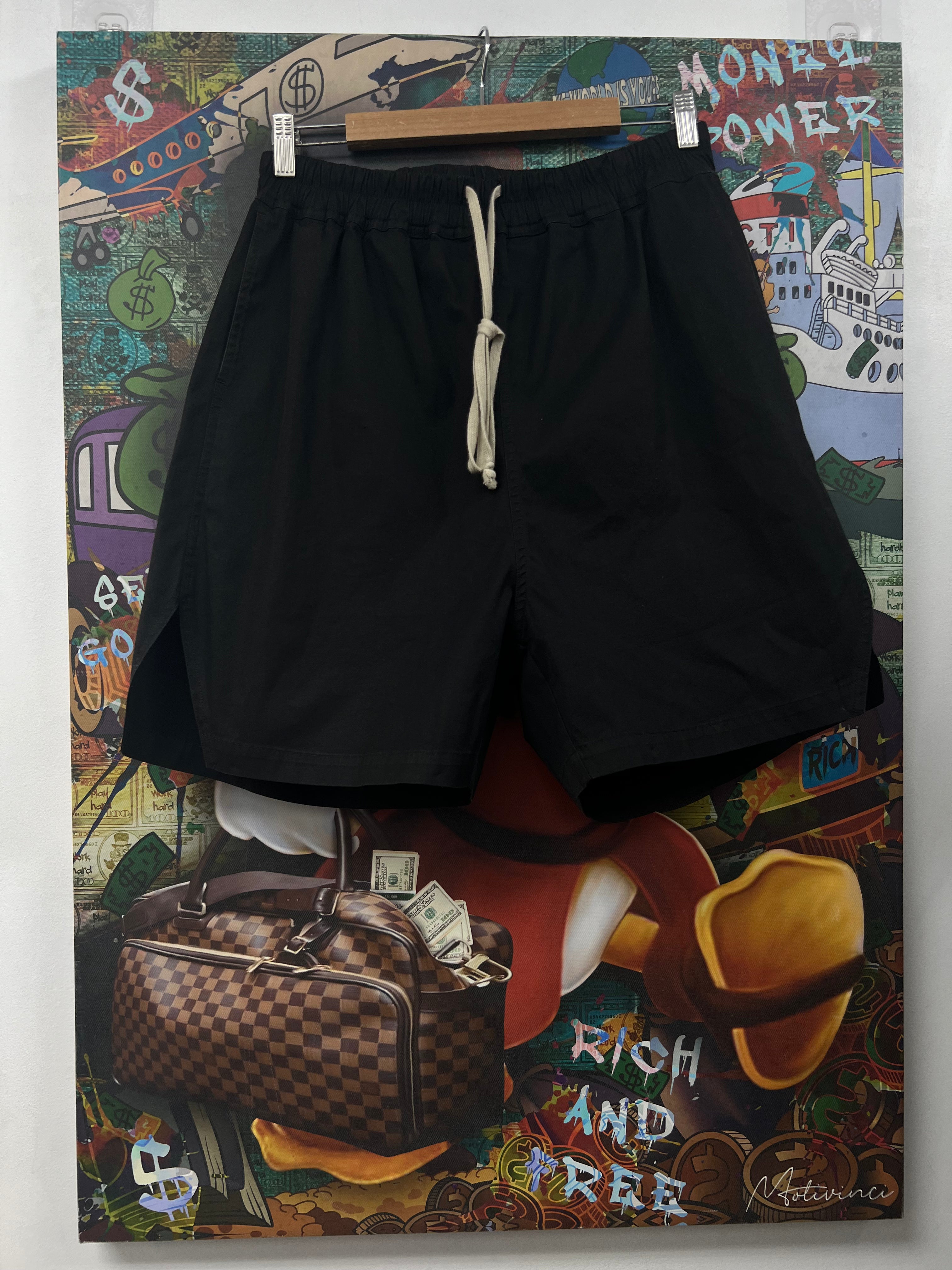 Rick Owens Black Pods Shorts