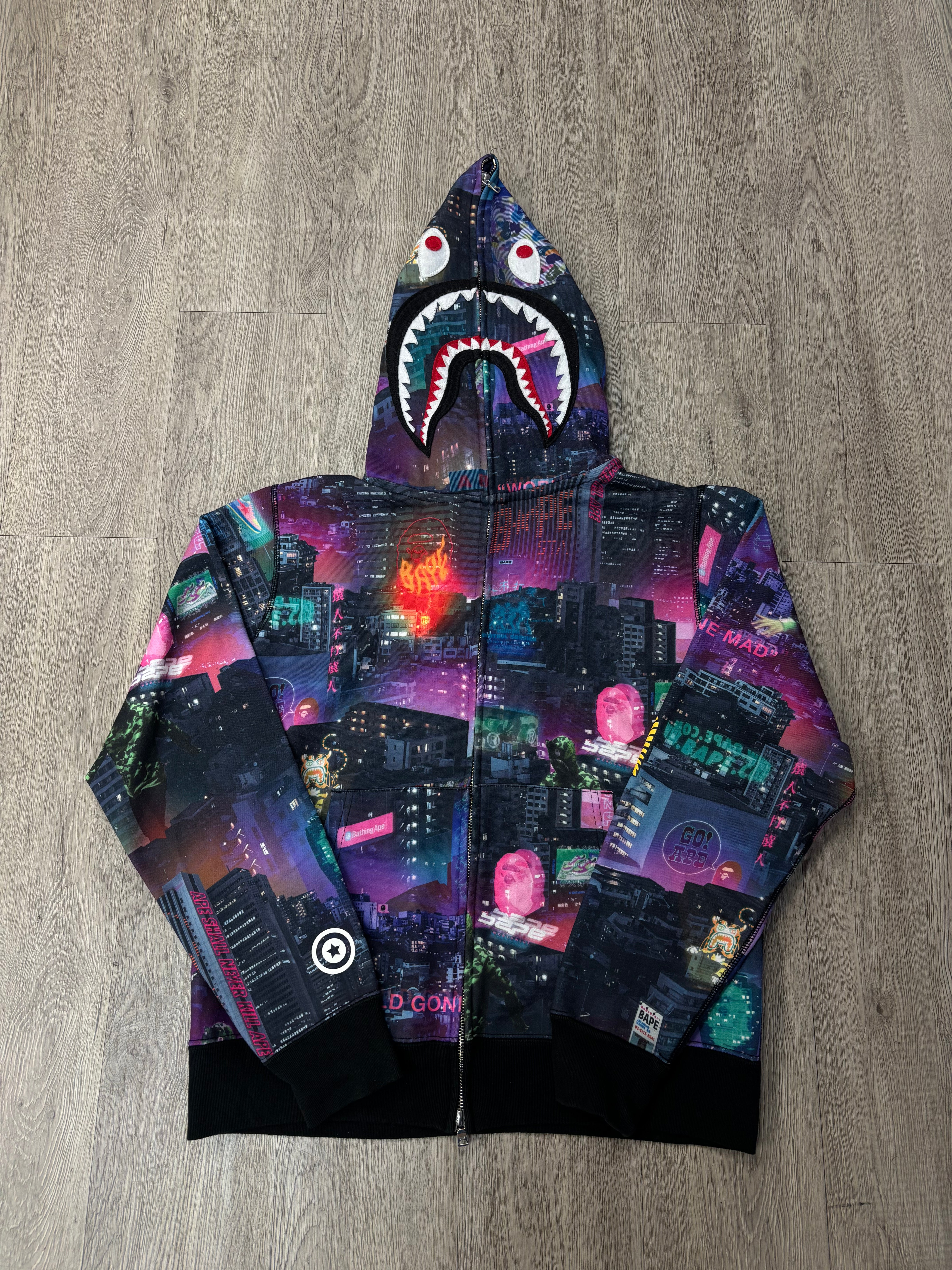 BAPE World Gone Mad Tokyo Shark Zip Hoodie